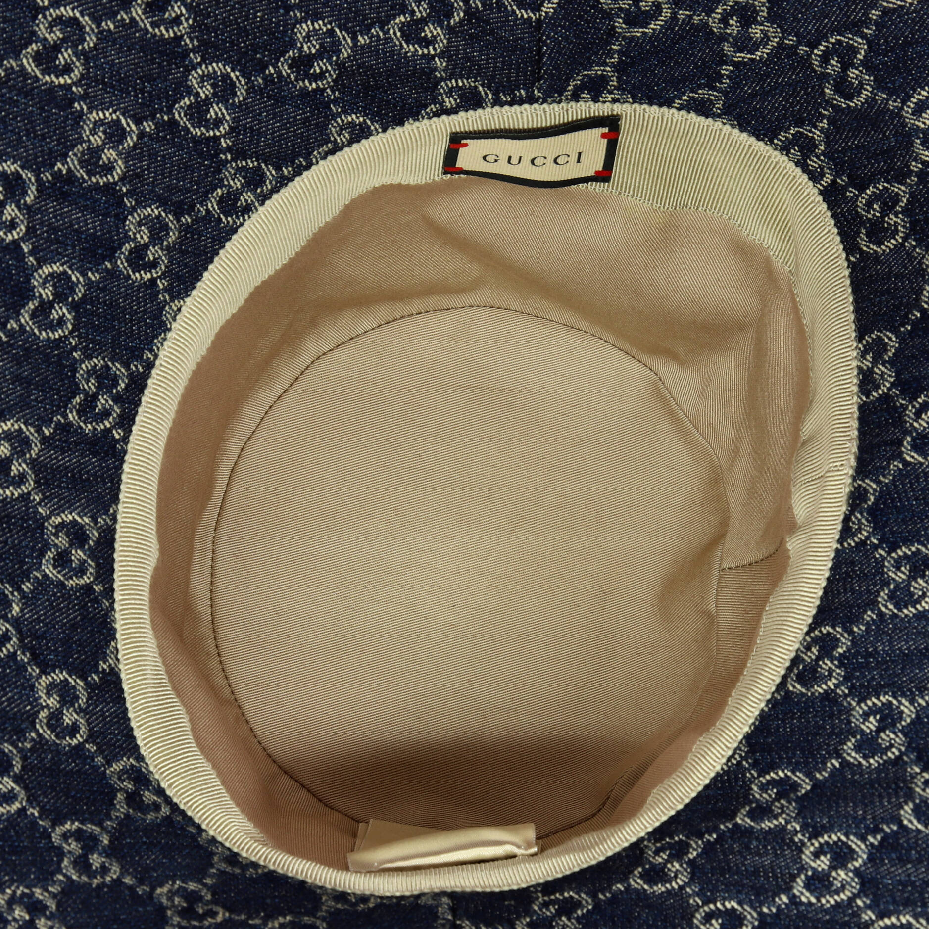 Wide Brim Hat GG Denim