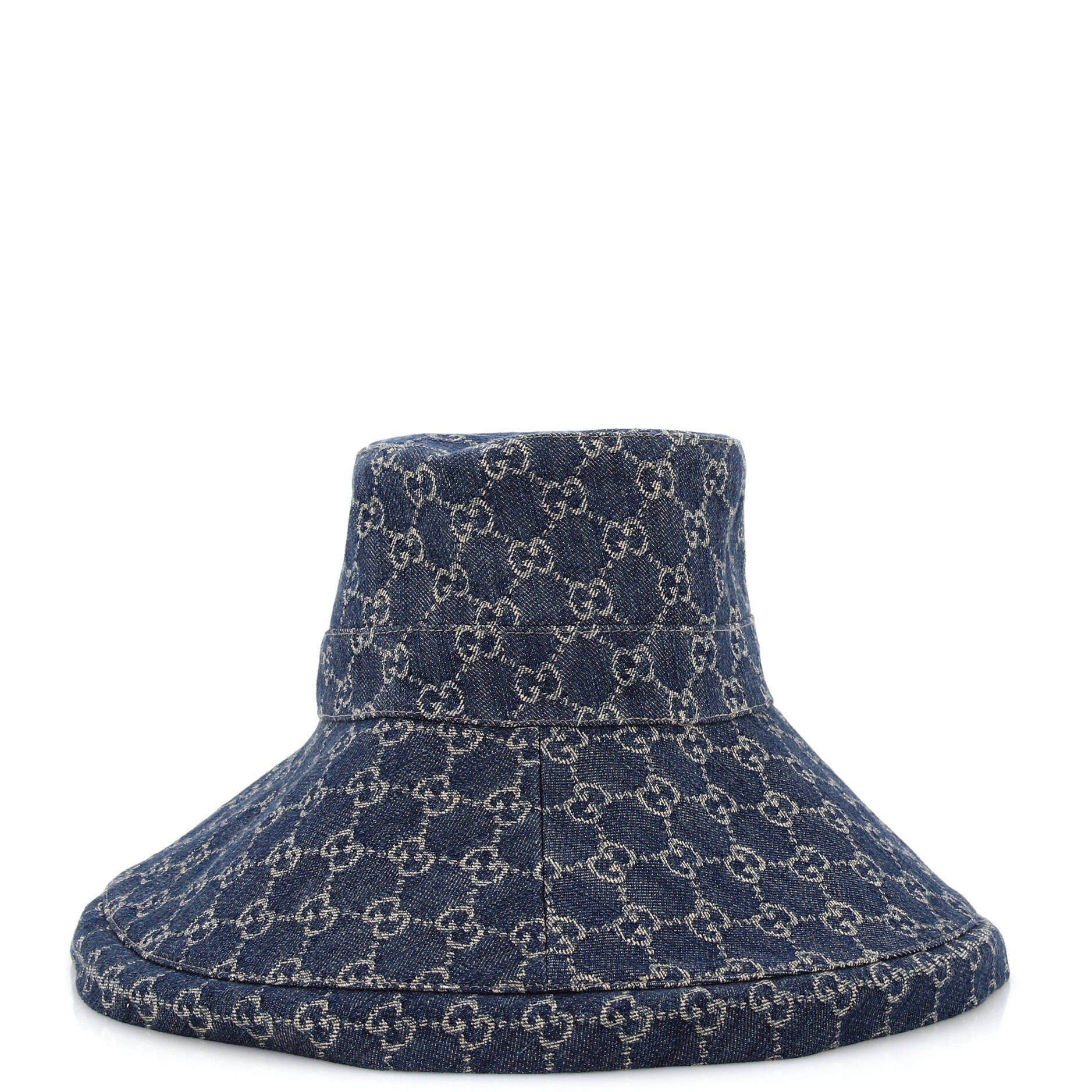 Wide Brim Hat GG Denim