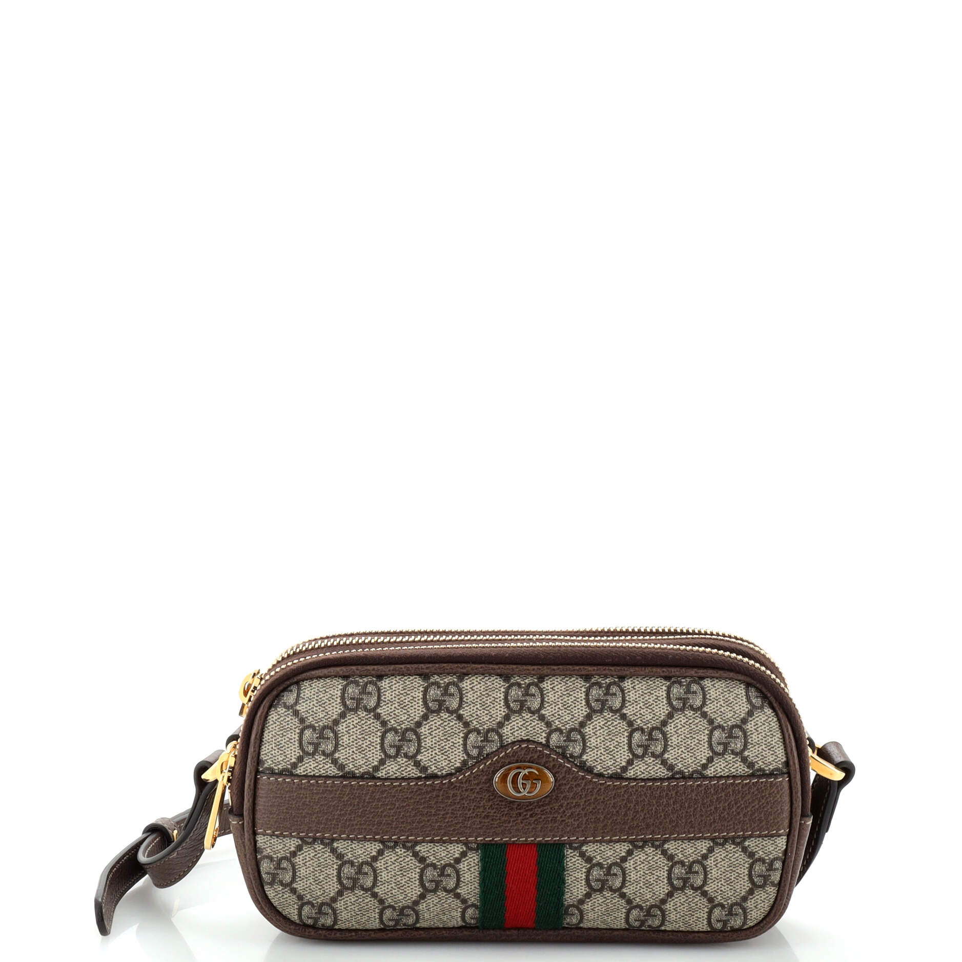 Ophidia Triple Zip Crossbody Bag GG Coated Canvas Mini