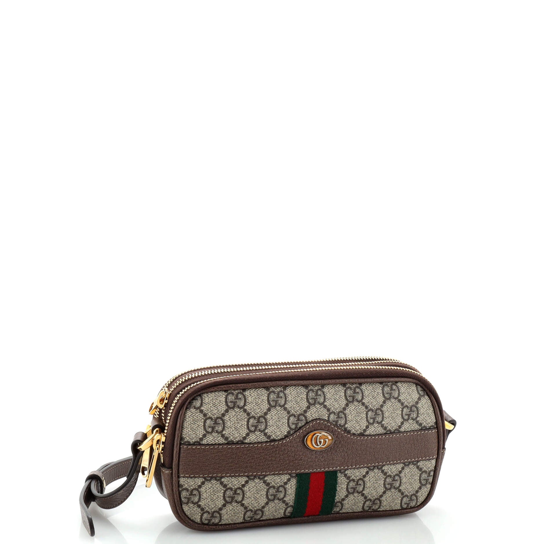 Ophidia Triple Zip Crossbody Bag GG Coated Canvas Mini