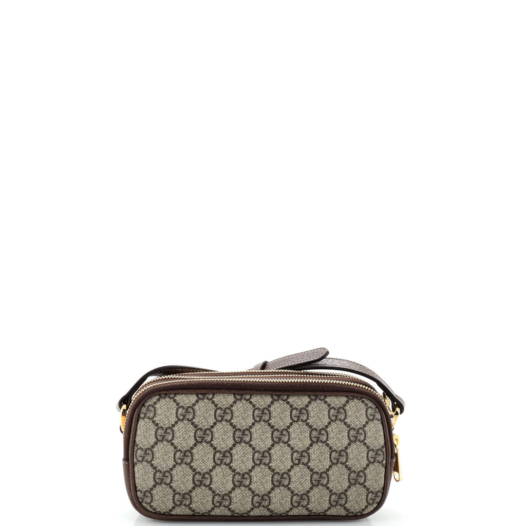 Ophidia Triple Zip Crossbody Bag GG Coated Canvas Mini