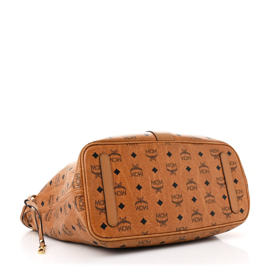 Visetos Medium Liz Reversible Shopper Tote Cognac