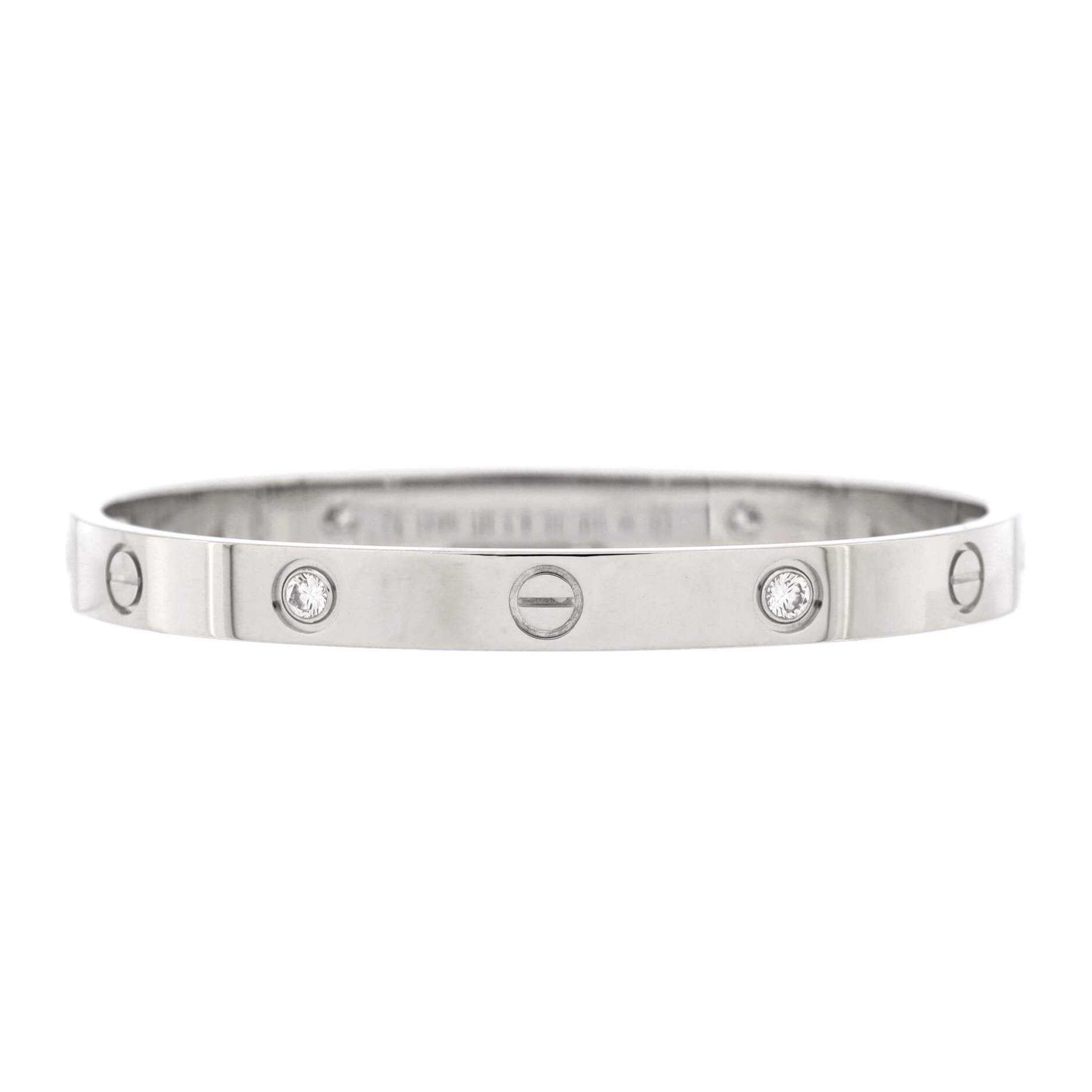 Love 4 Diamond Bracelet 18K White Gold and Diamonds