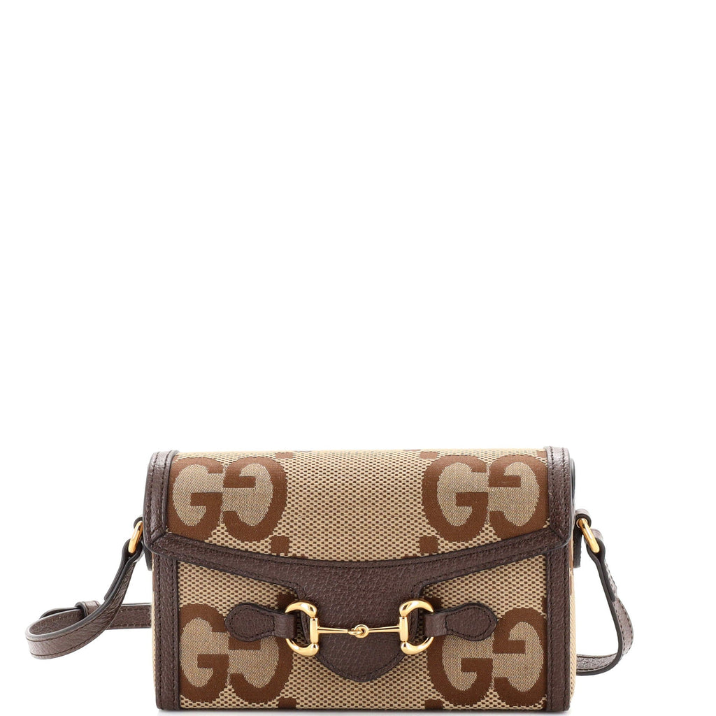 Horsebit 1955 Flap Crossbody Bag Jumbo GG Canvas Mini