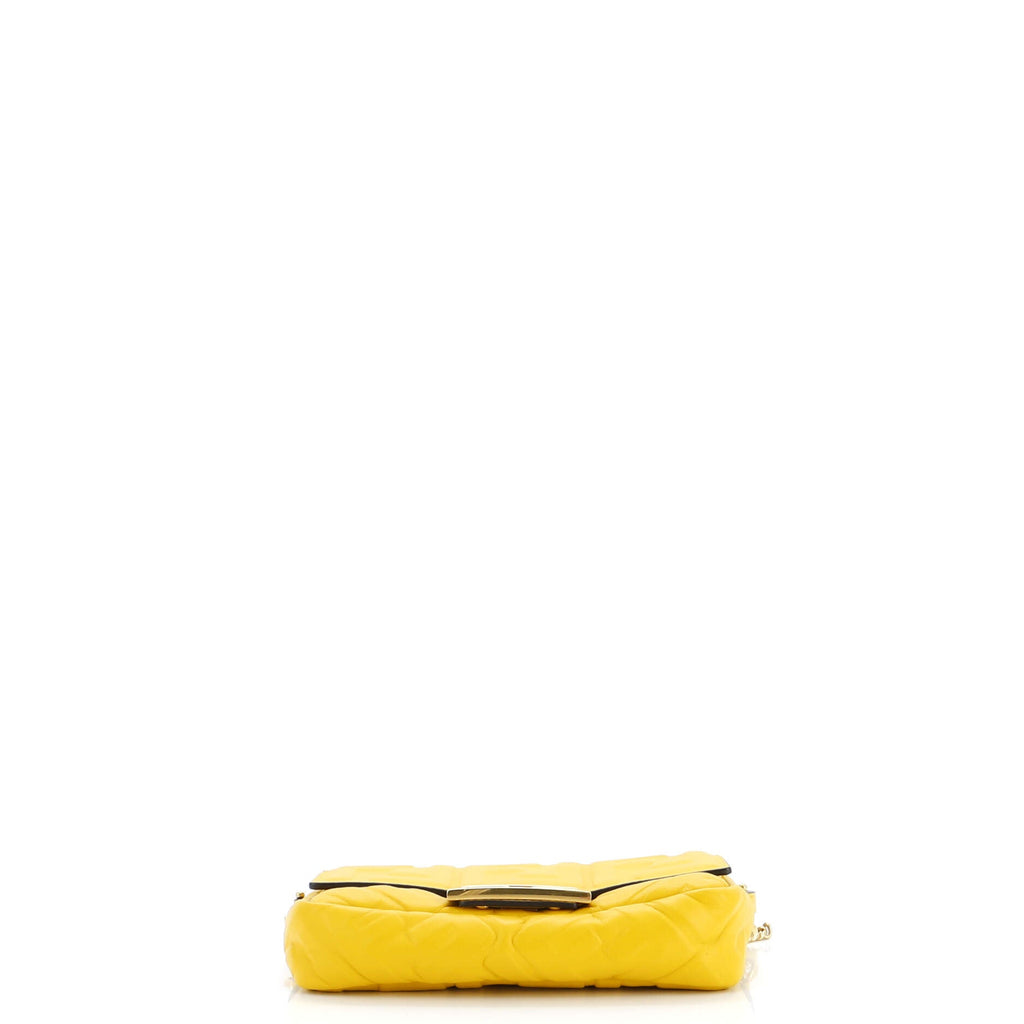 Baguette NM Bag Zucca Embossed Leather Mini
