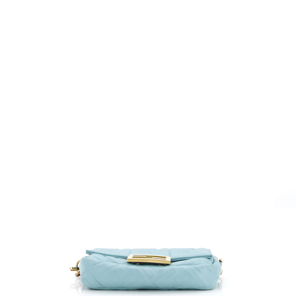 Baguette NM Bag Zucca Embossed Leather Mini