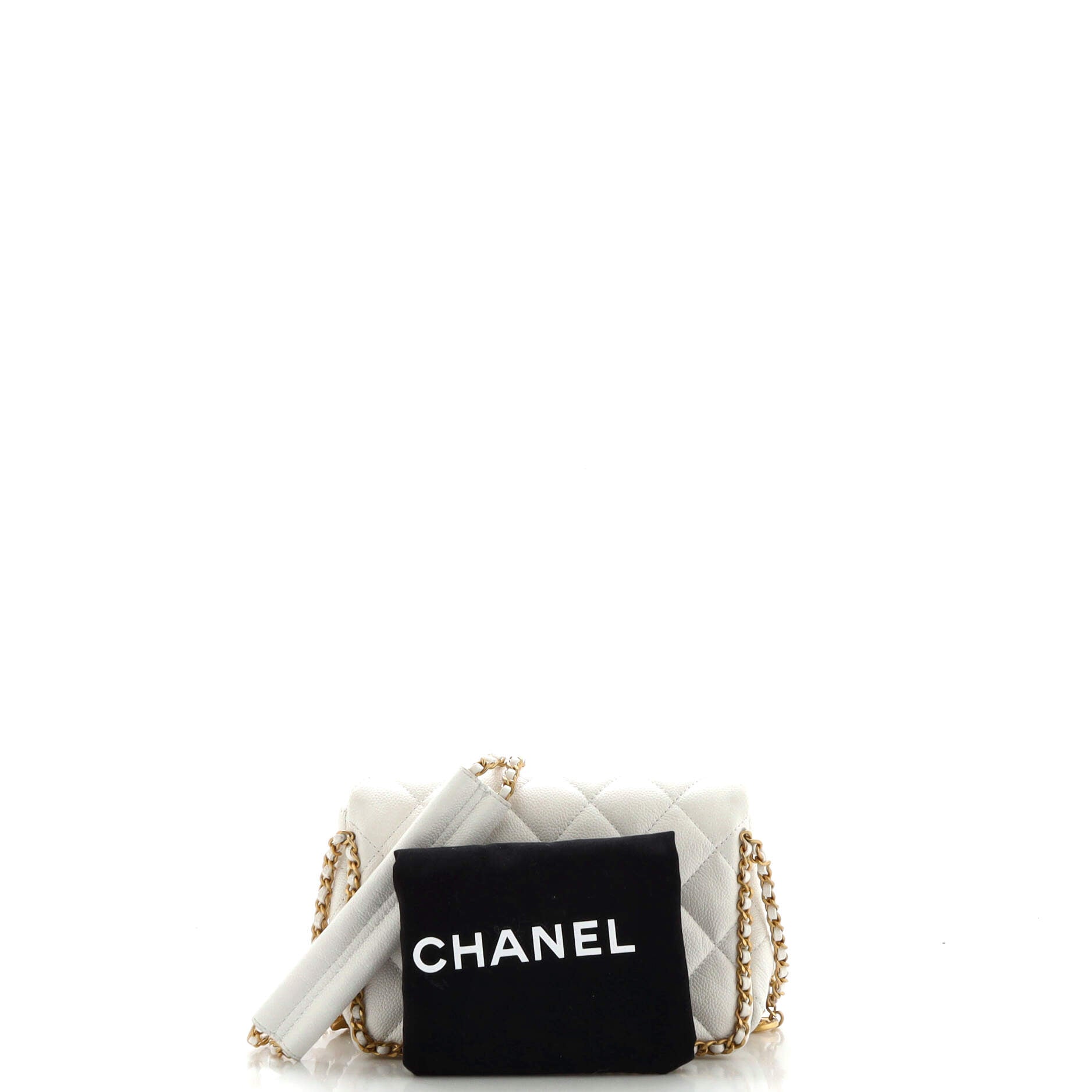 Chain Around Multi Chain Full Flap Bag Quilted Caviar Mini