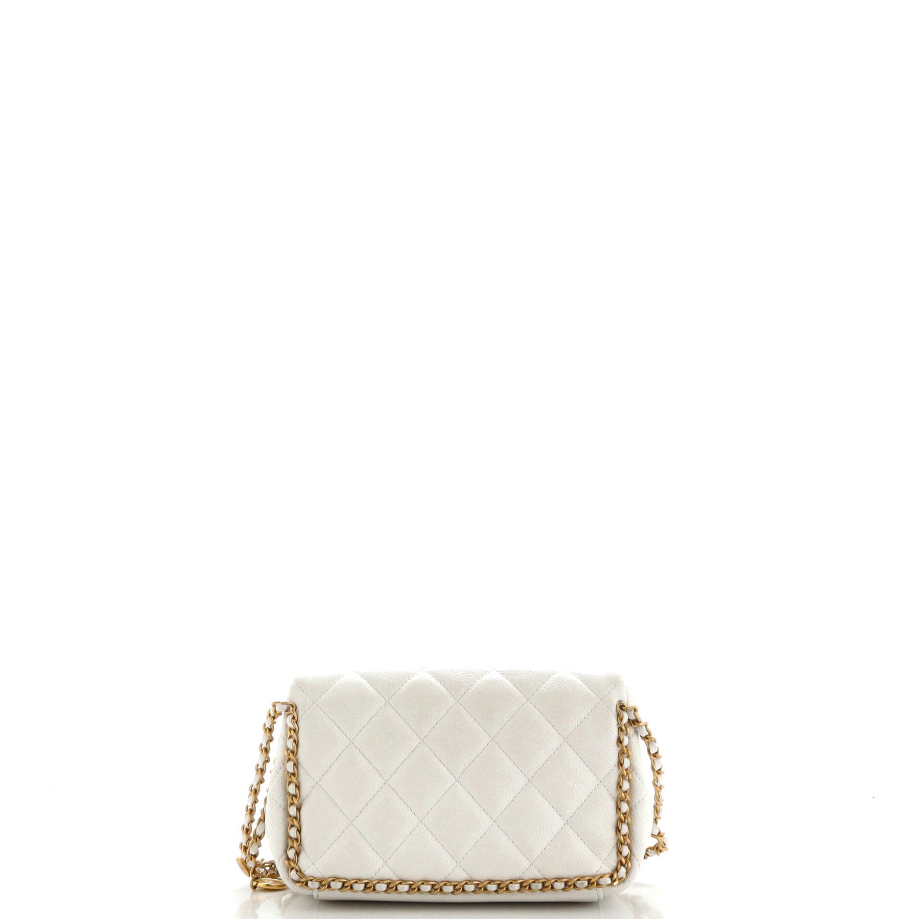 Chain Around Multi Chain Full Flap Bag Quilted Caviar Mini