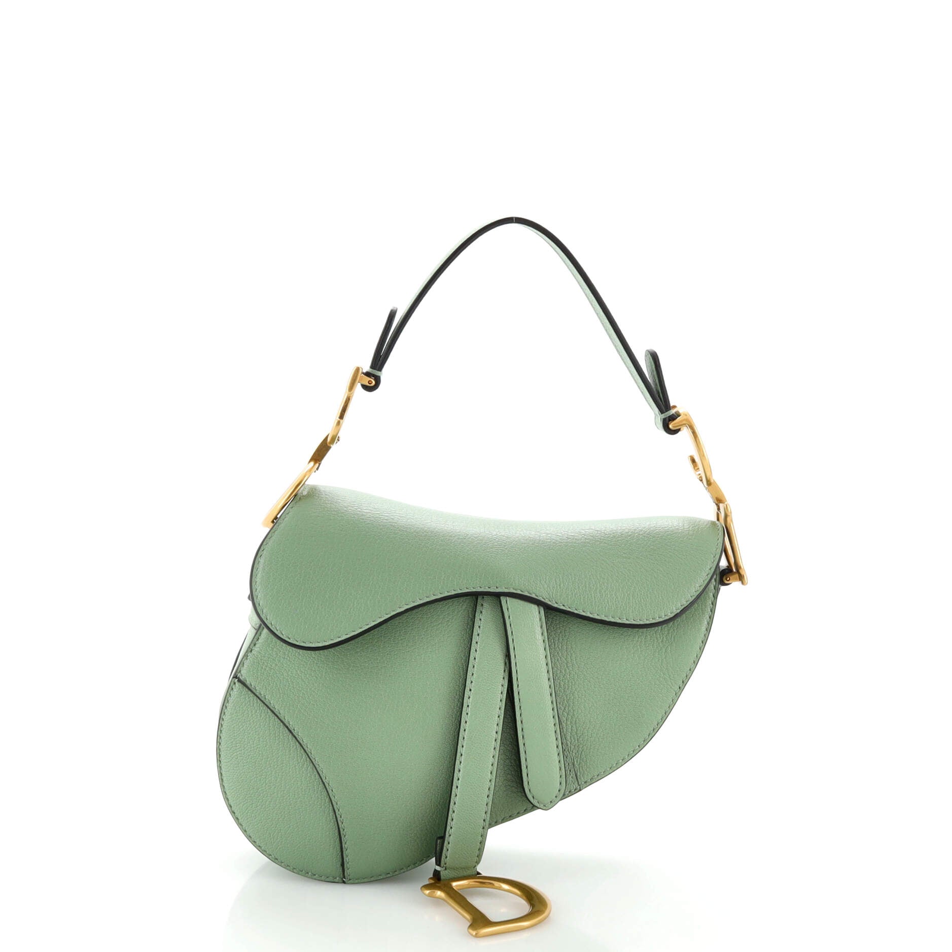 Saddle Handbag Leather Mini