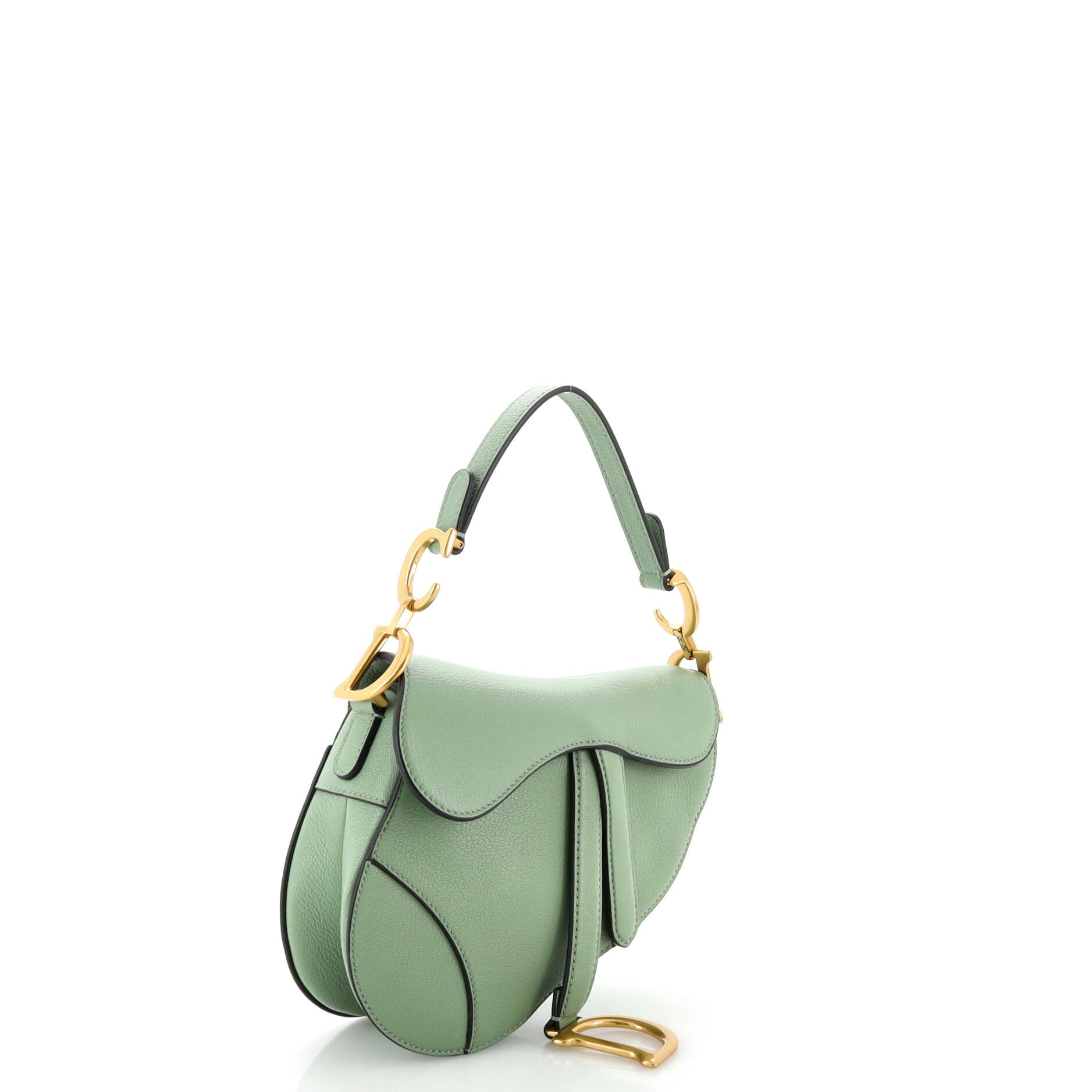 Saddle Handbag Leather Mini