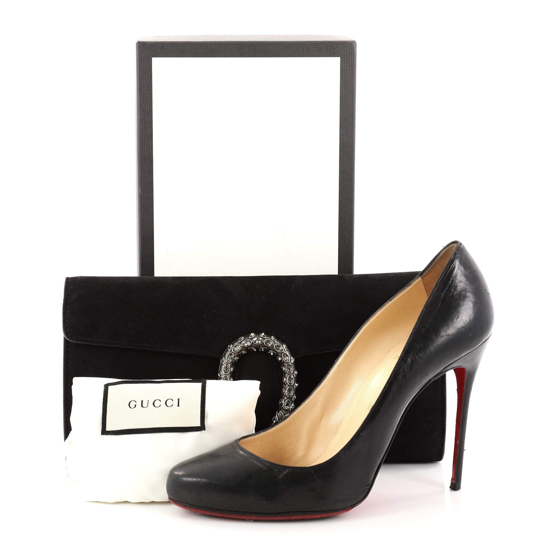 Dionysus Clutch Suede Long