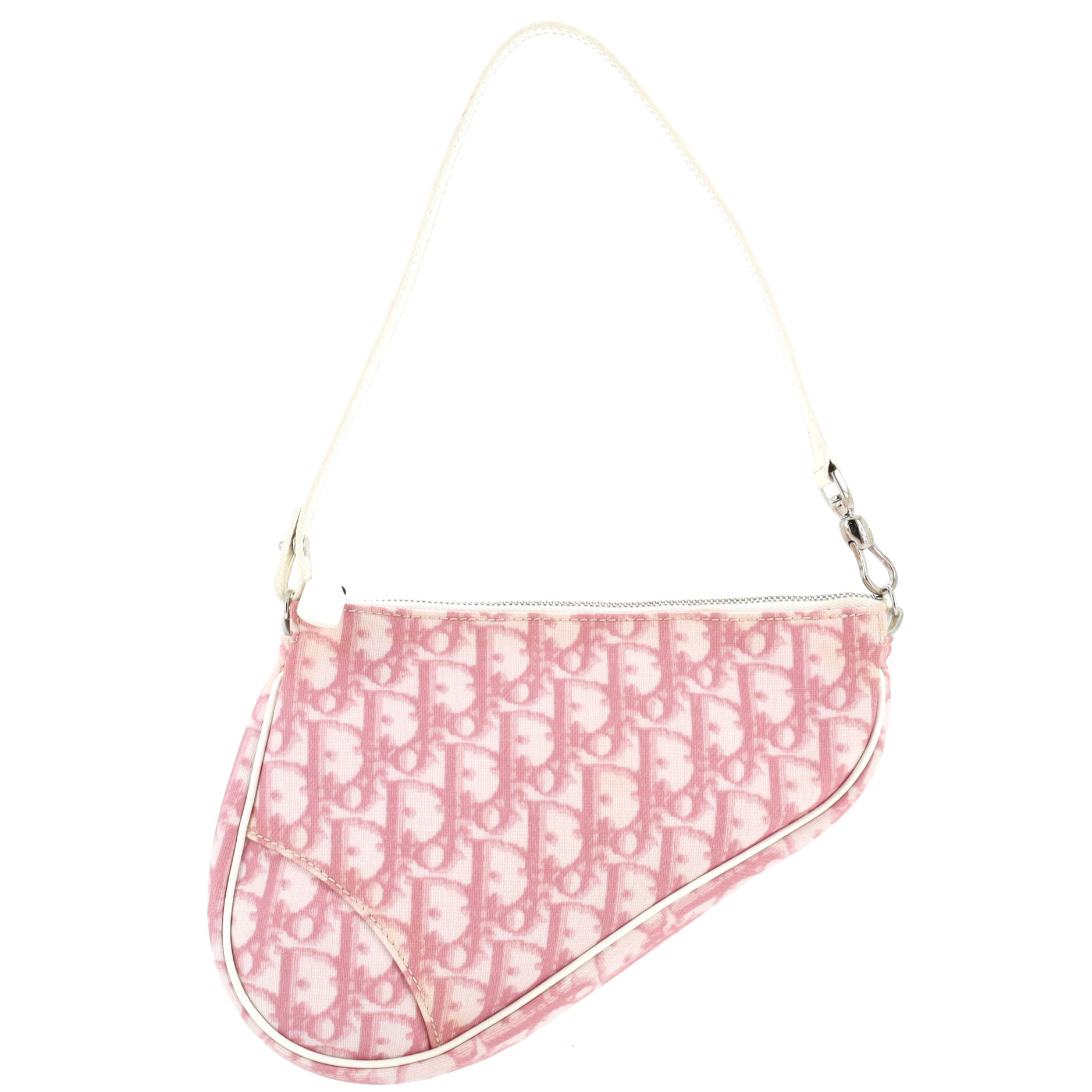 Vintage Saddle Bag Diorissimo Canvas Mini
