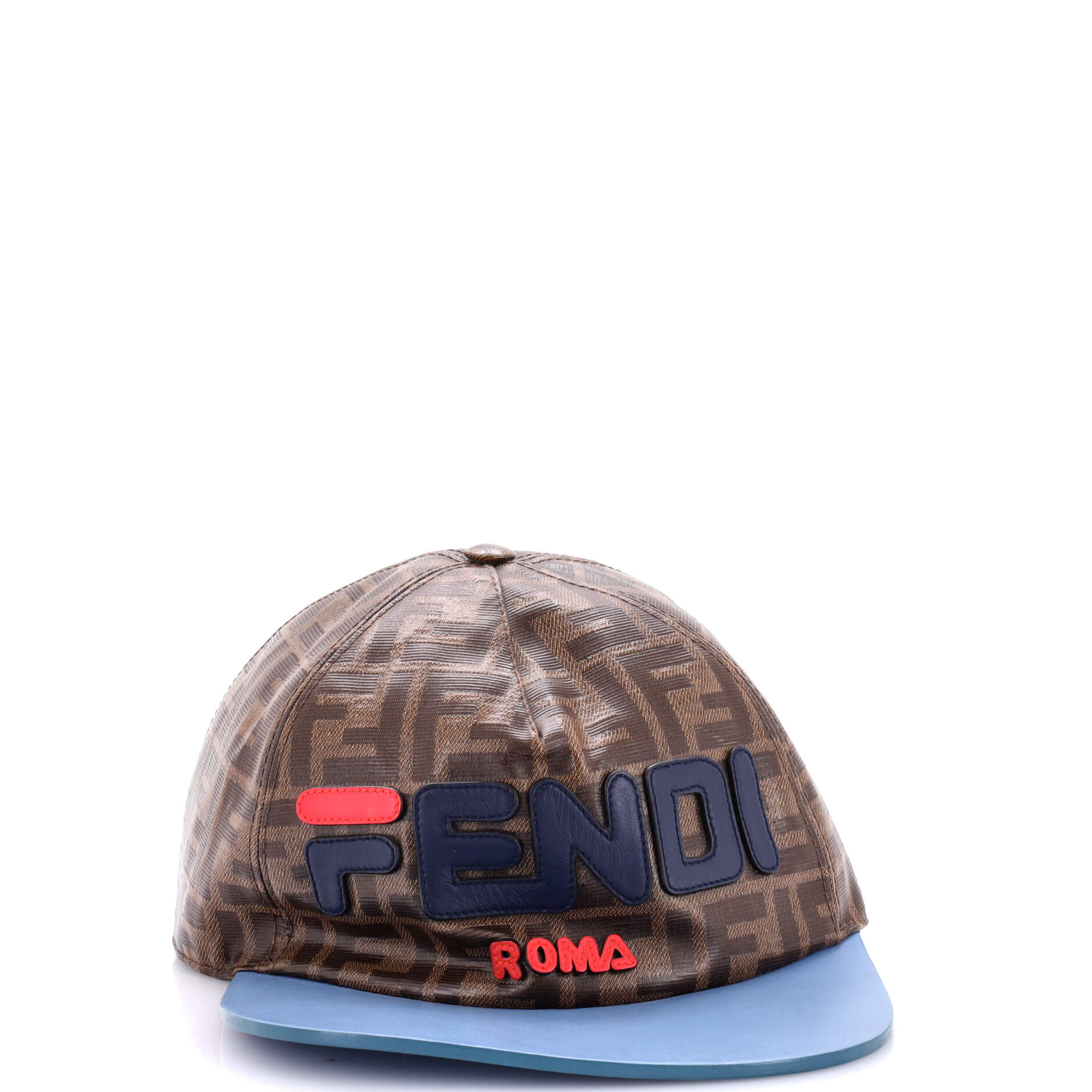Mania Logo Cap Zucca Coated Canvas with Leather