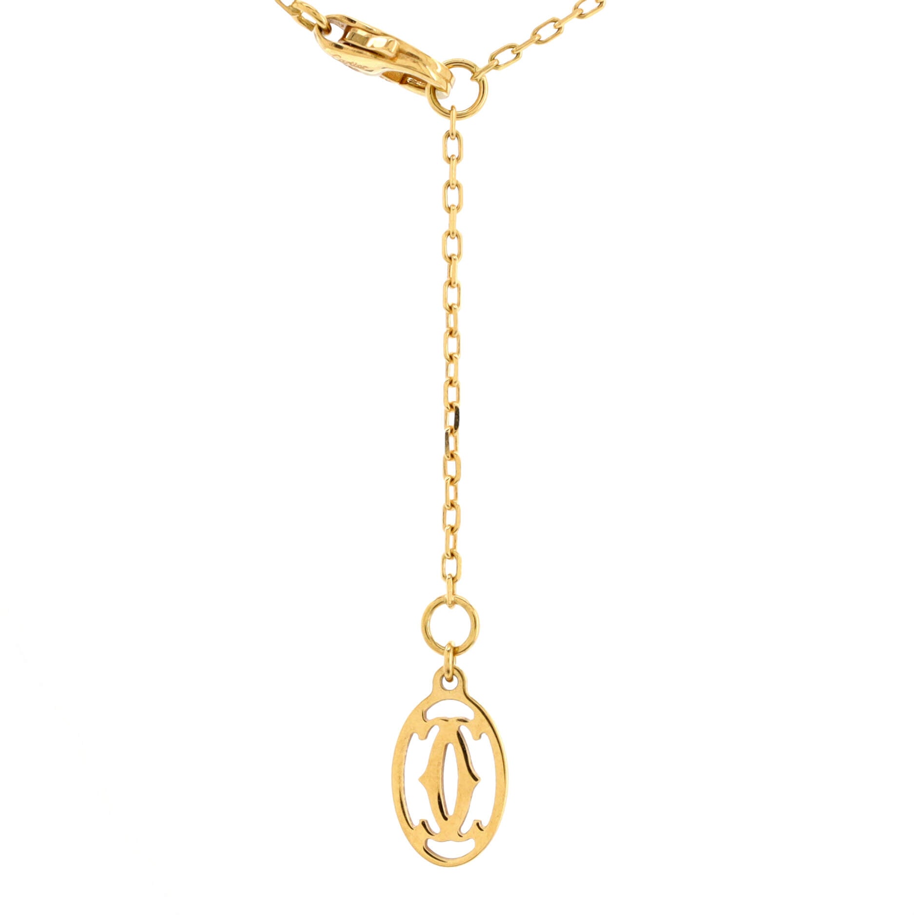 D'Amour Pendant Necklace 18K Yellow Gold with Diamond Large