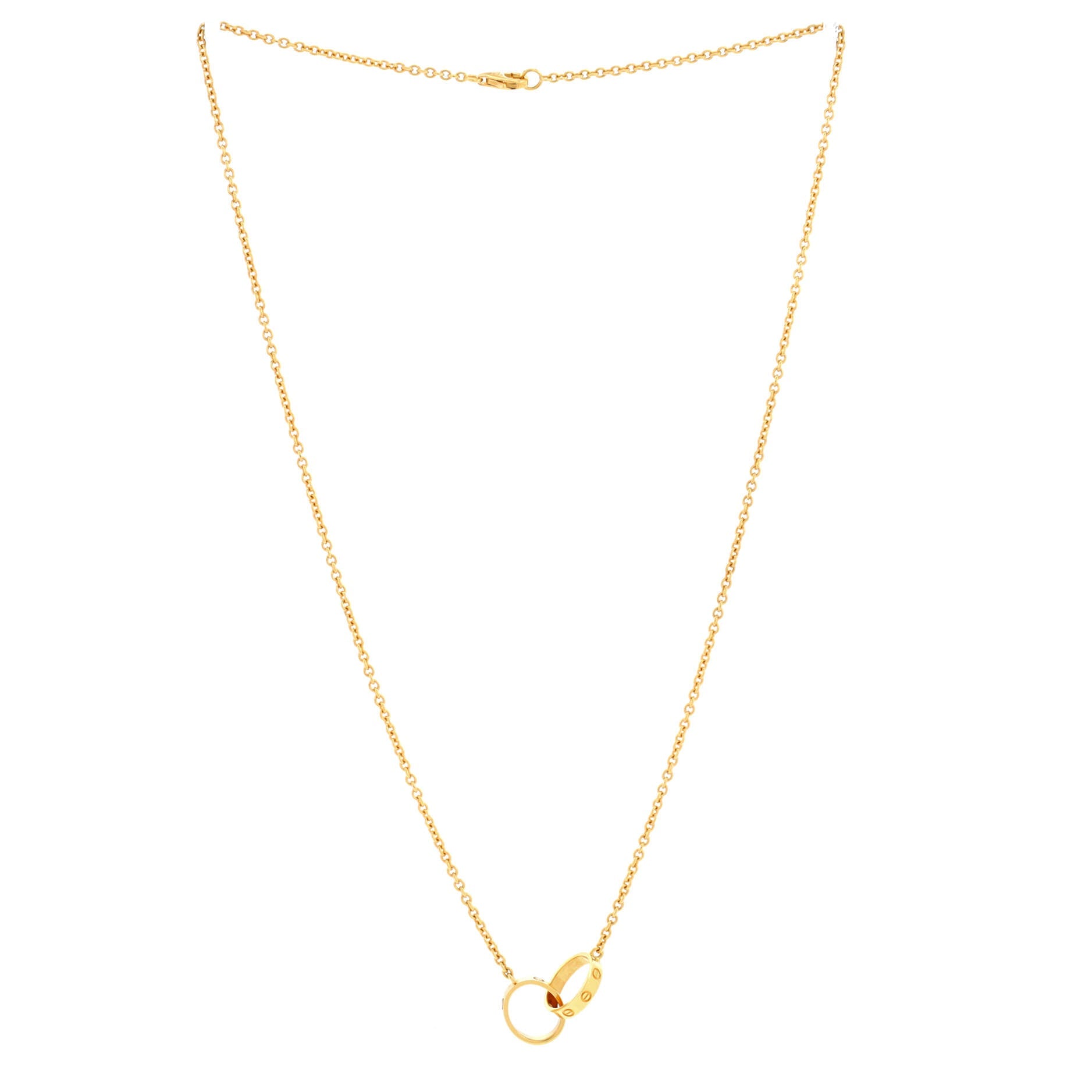 Love Interlocking Necklace 18K Yellow Gold