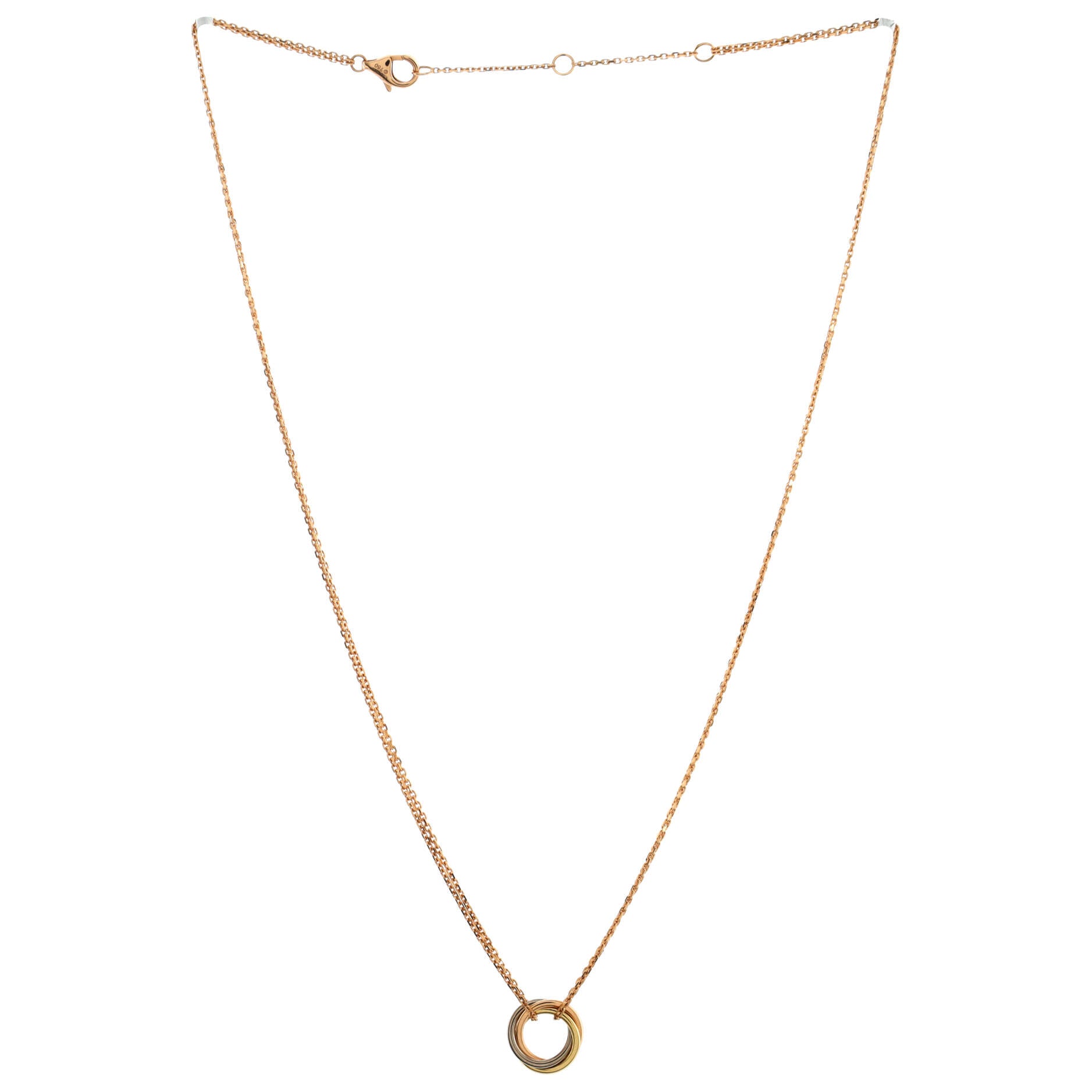 Trinity Choker Necklace 18K Tricolor Gold