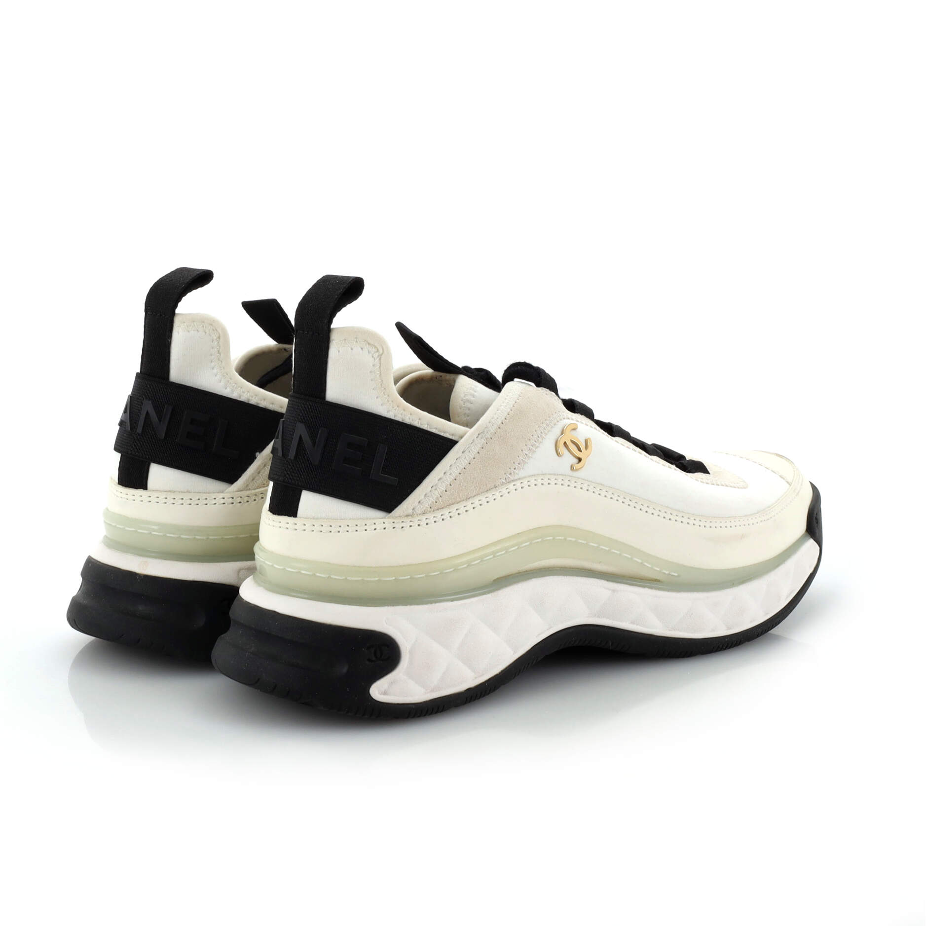 Women's CC Cap Toe Logo Sneakers Mixed Fibers