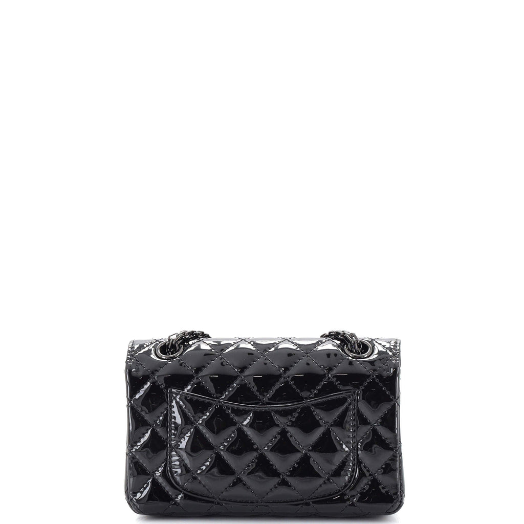 So Black Reissue 2.55 Flap Bag Quilted Patent Mini