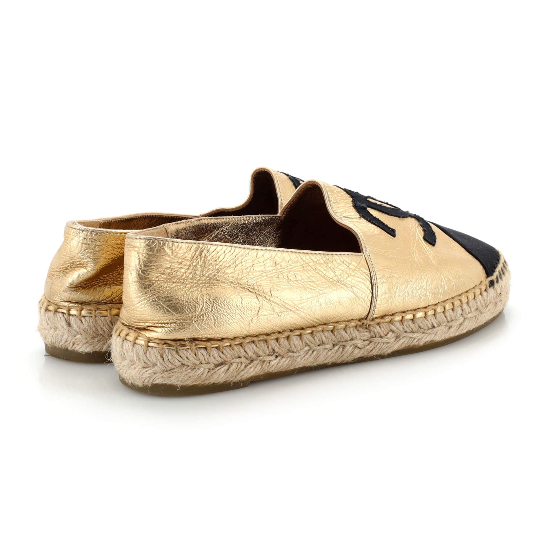 Women's CC Cap Toe Espadrilles Leather