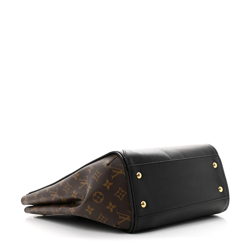Calfskin Monogram Kimono Tote Black