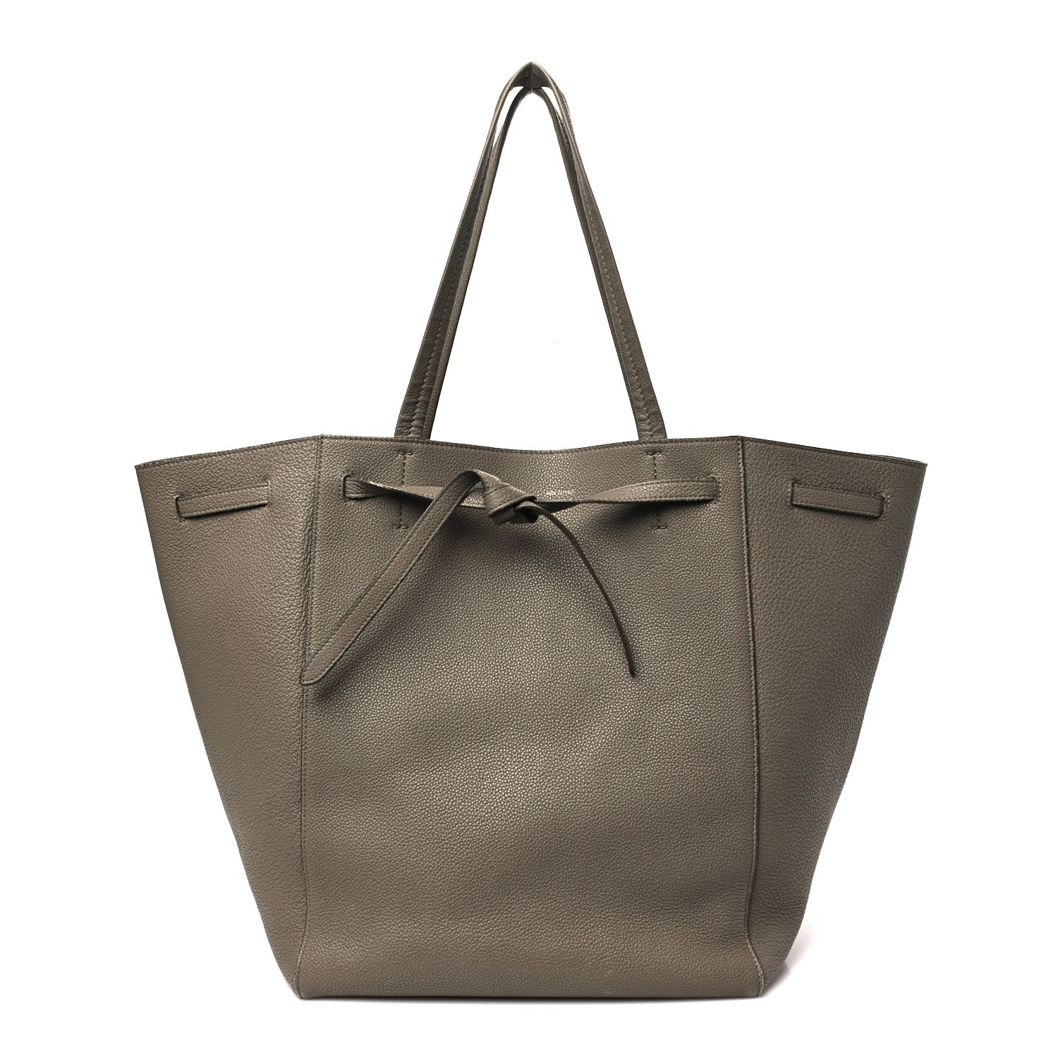 Soft Grained Calfskin Small Belt Cabas Phantom Taupe