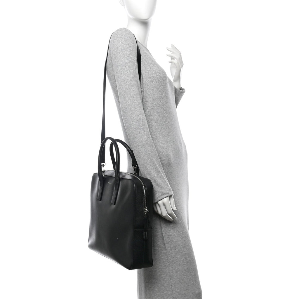 Grain de Poudre Large Museum Briefcase Black