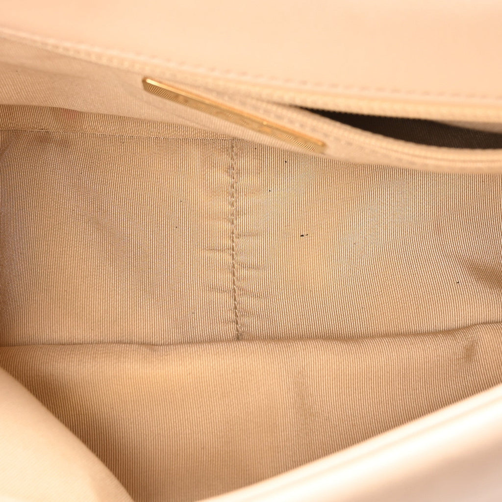 Lambskin Quilted Large Chanel 19 Flap Beige