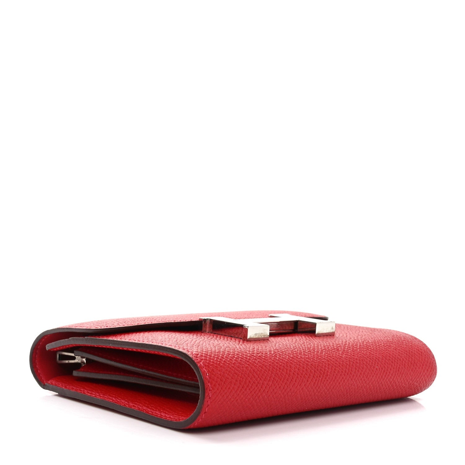 Epsom Constance Compact Passant Wallet Rouge Casaque