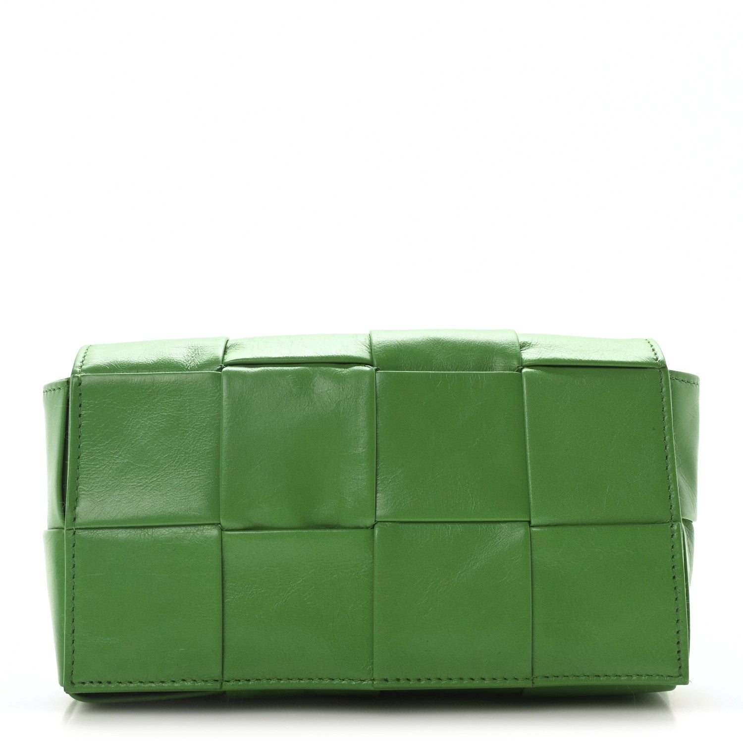Paper Calfskin Intreccio Cassette Belt Bag Parakeet