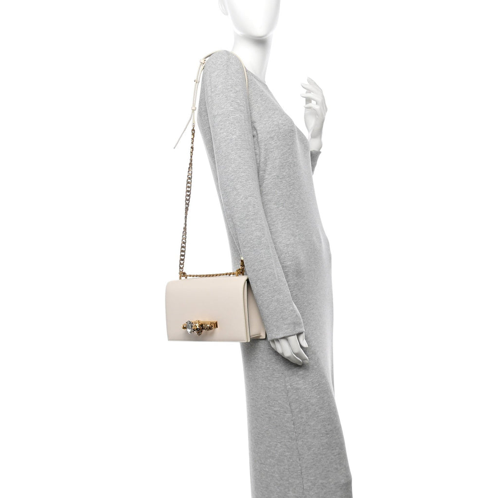 Calfskin Knuckle Crossbody White
