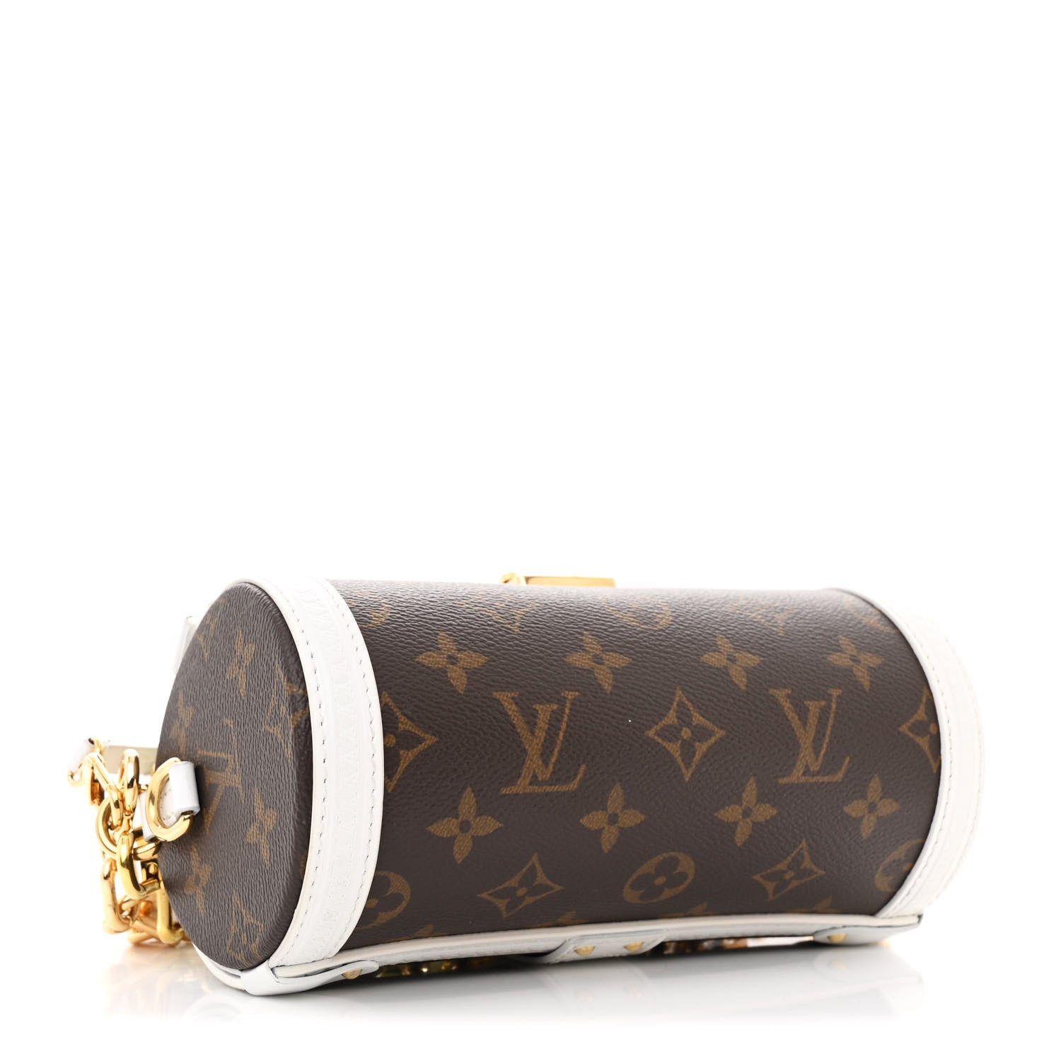 Monogram LV Match Papillon Trunk White