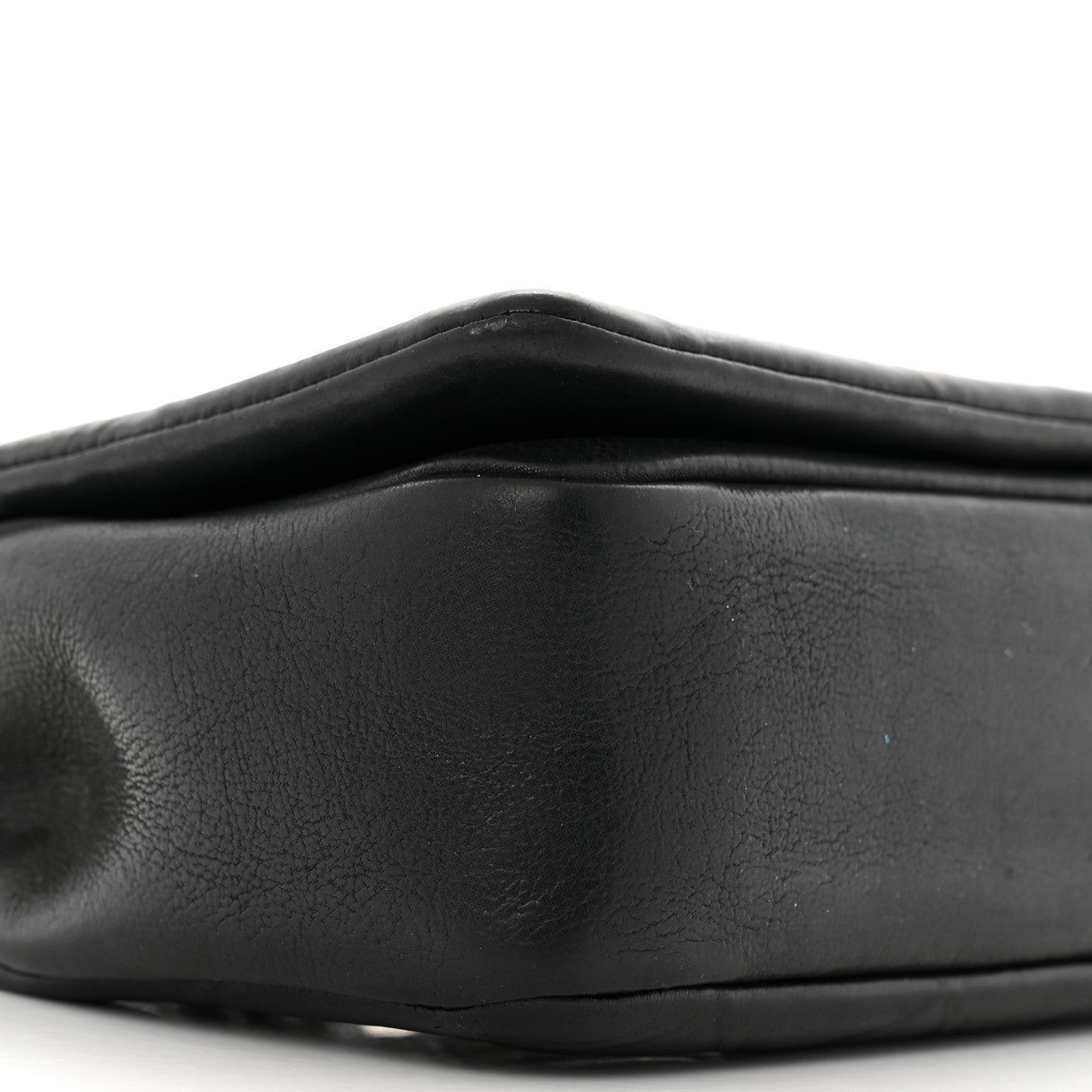 Calfskin Diamond Embossed Small New Chic Flap Black
