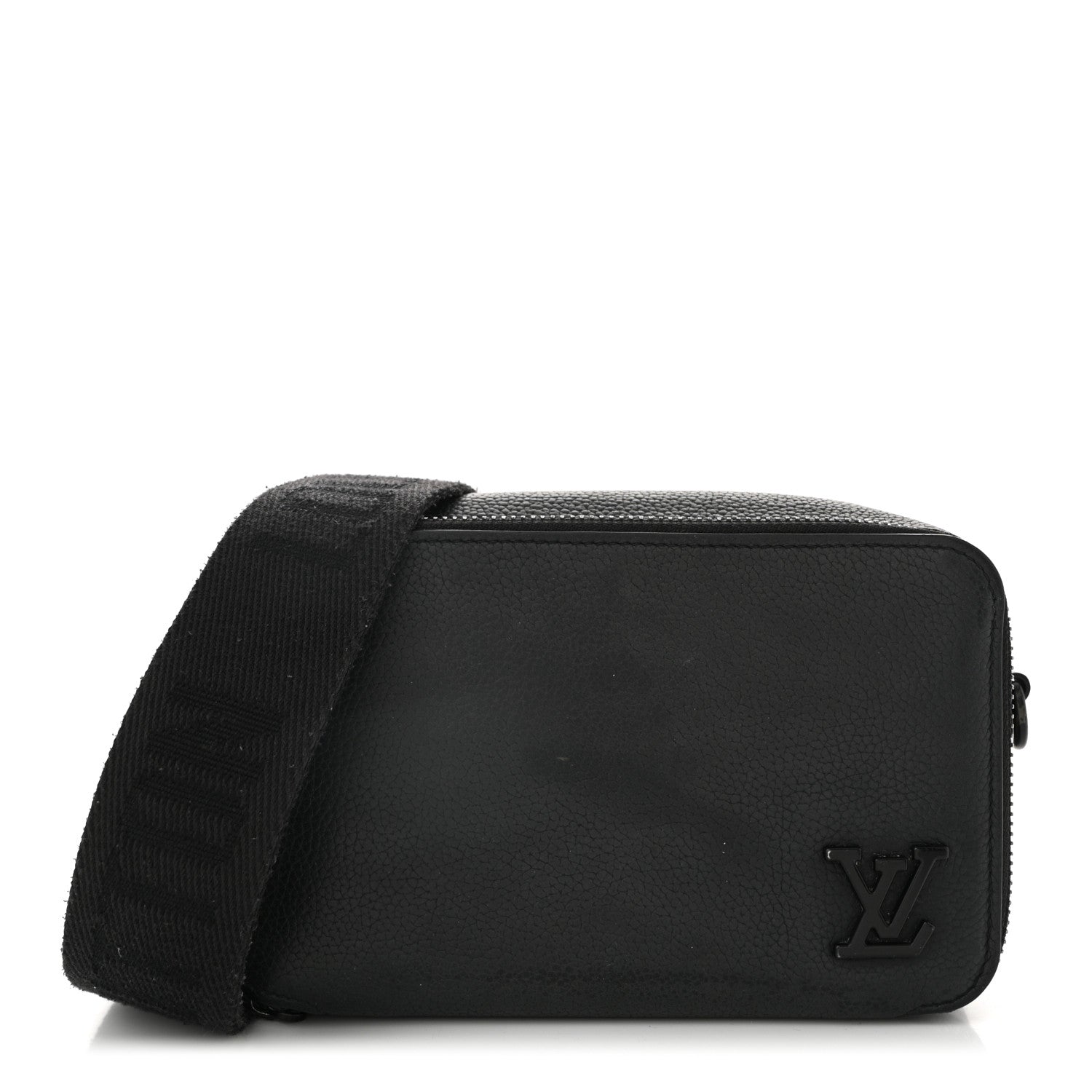 Calfskin Aerogram Alpha Wearable Wallet Black