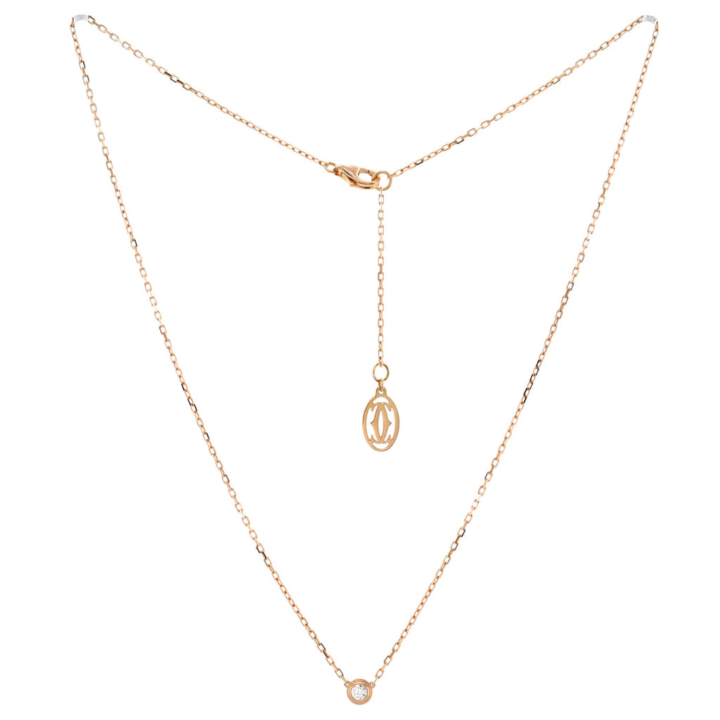 Cartier D'Amour Pendant Necklace 18K Rose Gold with Diamond Small