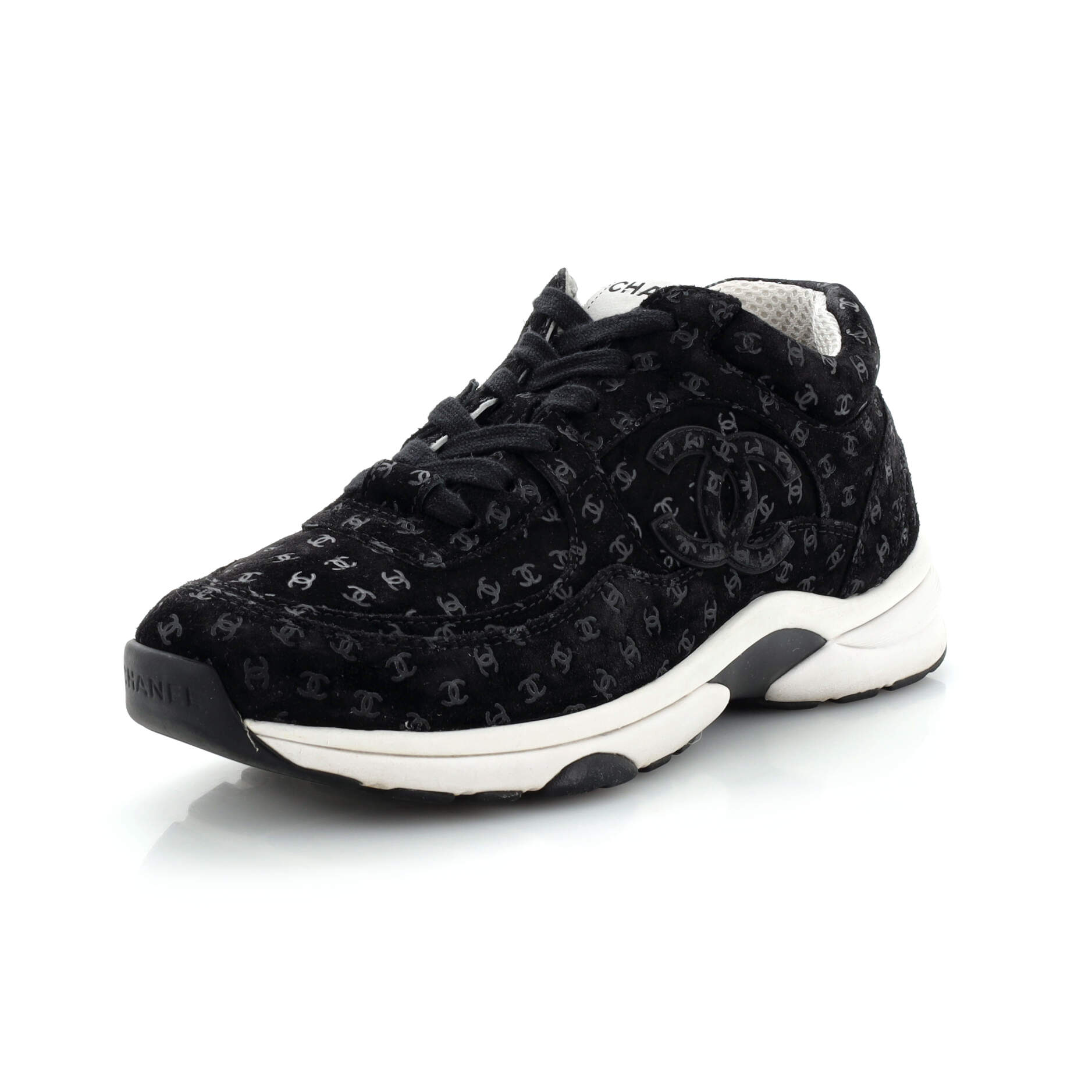 Women's CC All Over Print Low-Top Sneakers Suede