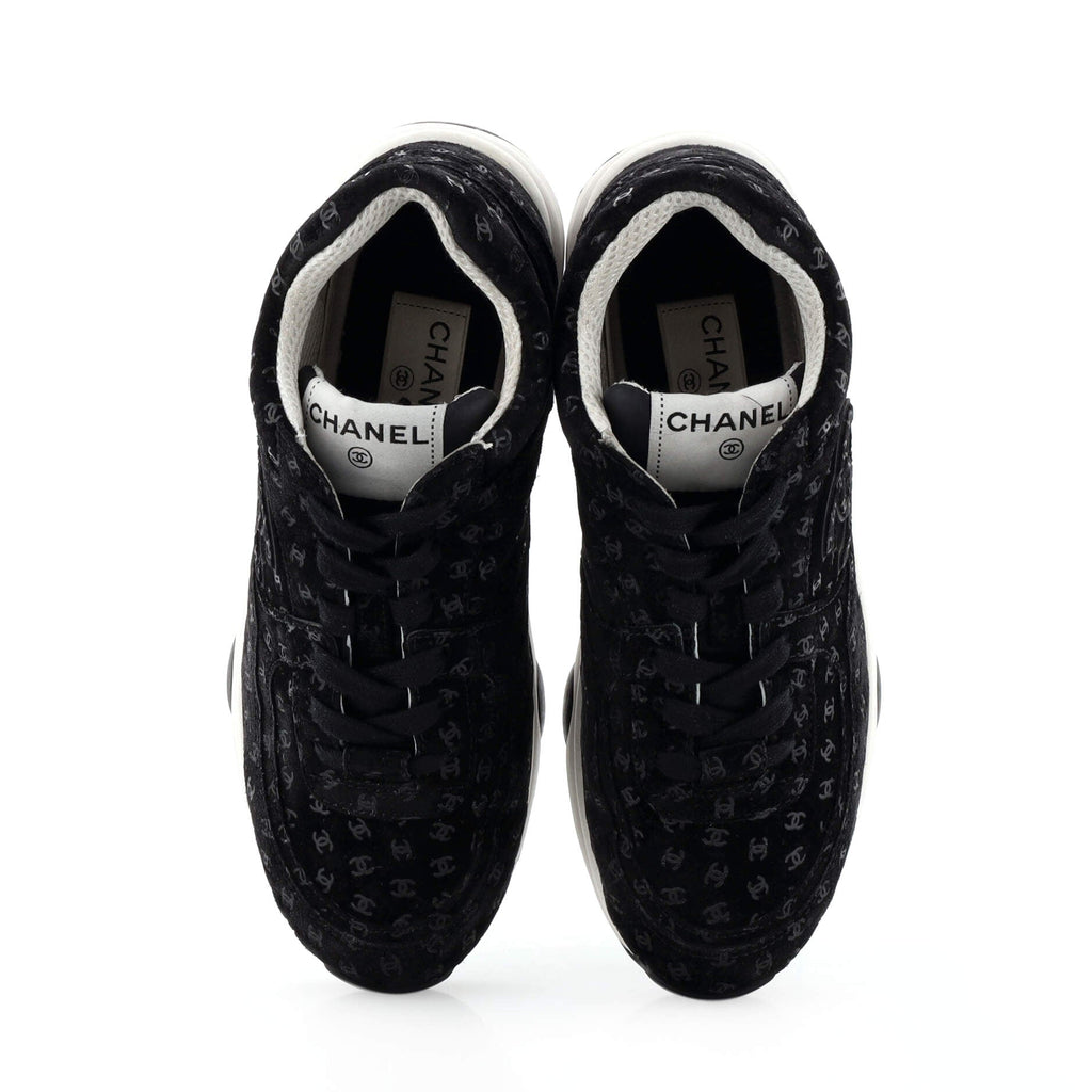 Women's CC All Over Print Low-Top Sneakers Suede
