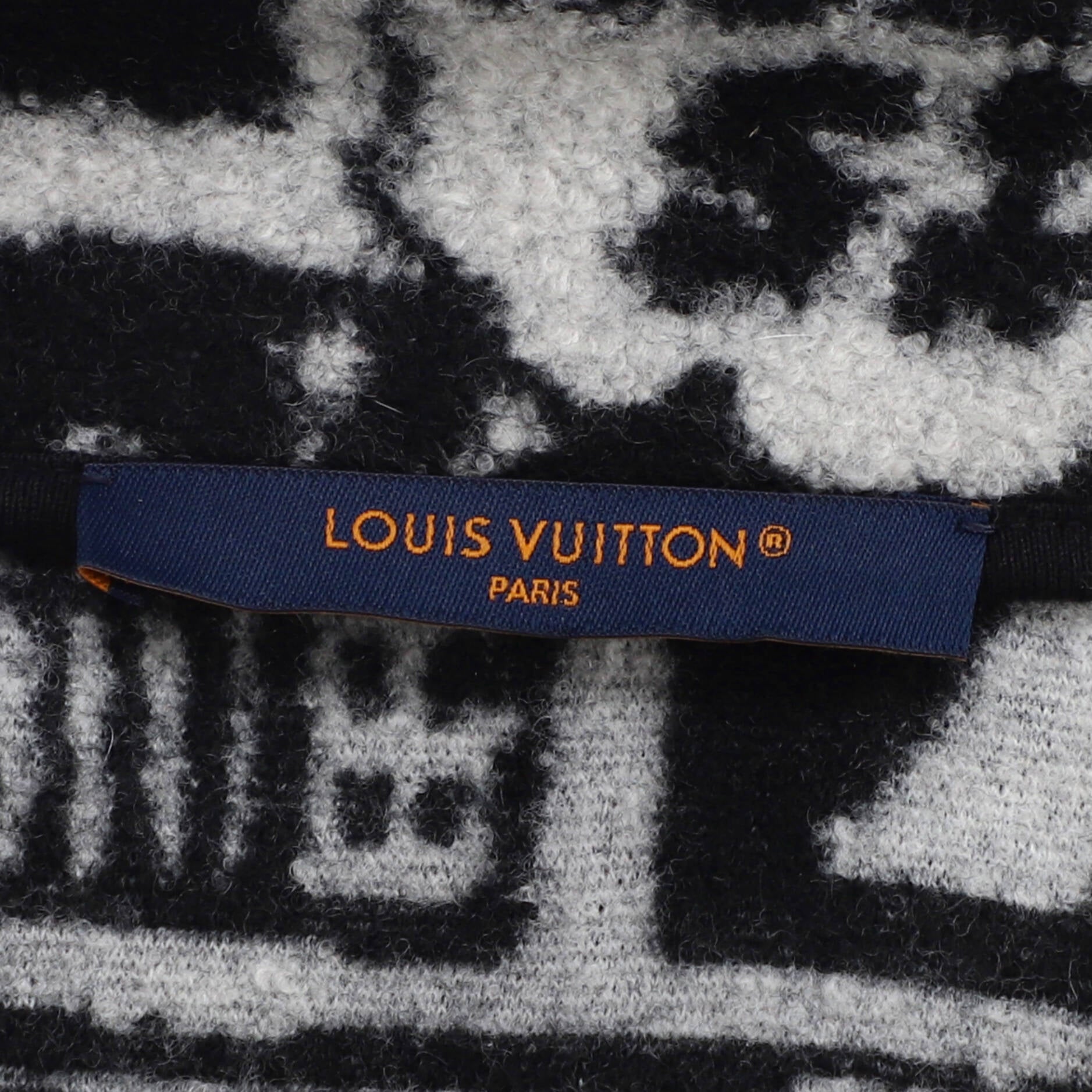 Men's LV Comics Trucker Jacket Printed Wool and Polyamide Fleece