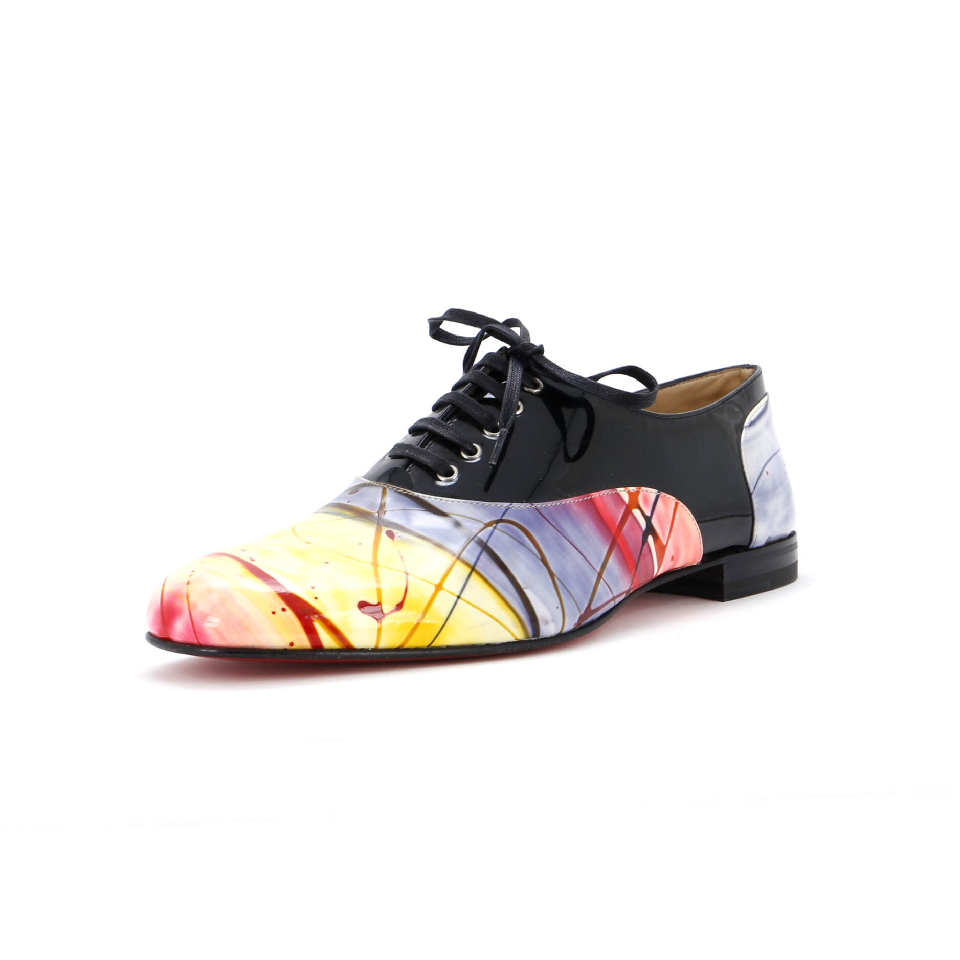 x Fredo Pollock Men's Oxfords Printed Patent