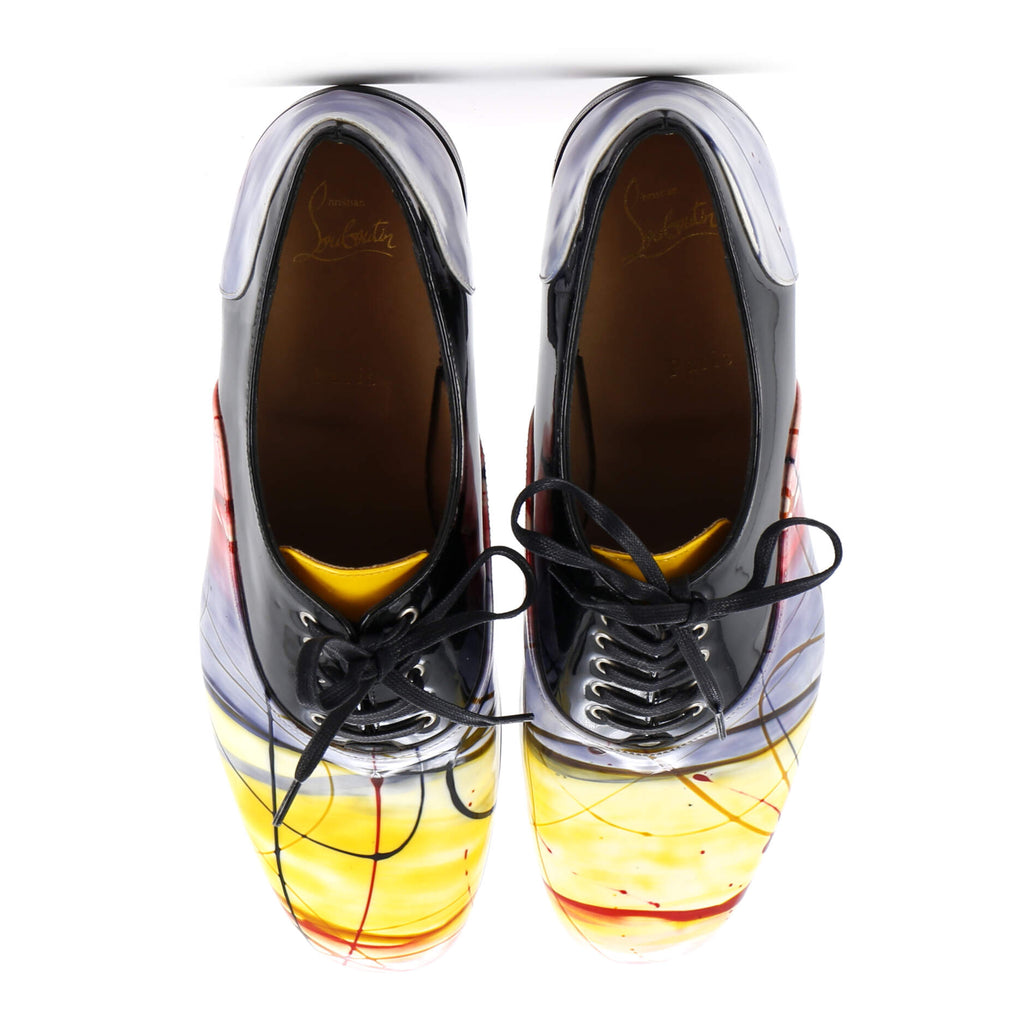x Fredo Pollock Men's Oxfords Printed Patent