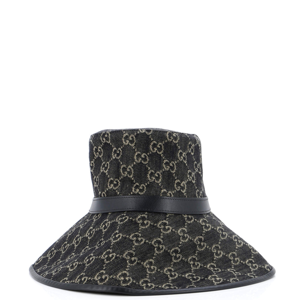 Wide Brim Hat GG Denim