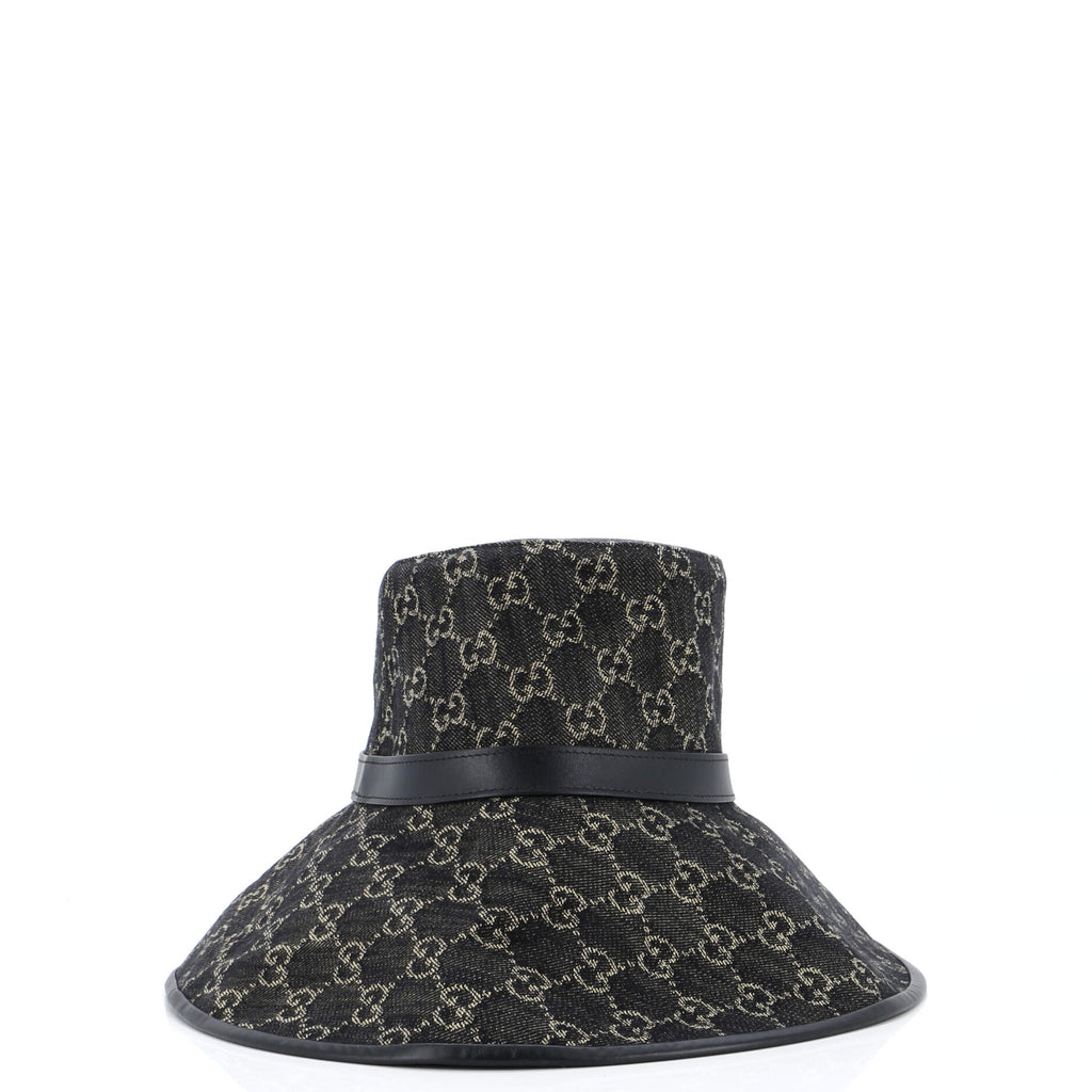 Wide Brim Hat GG Denim
