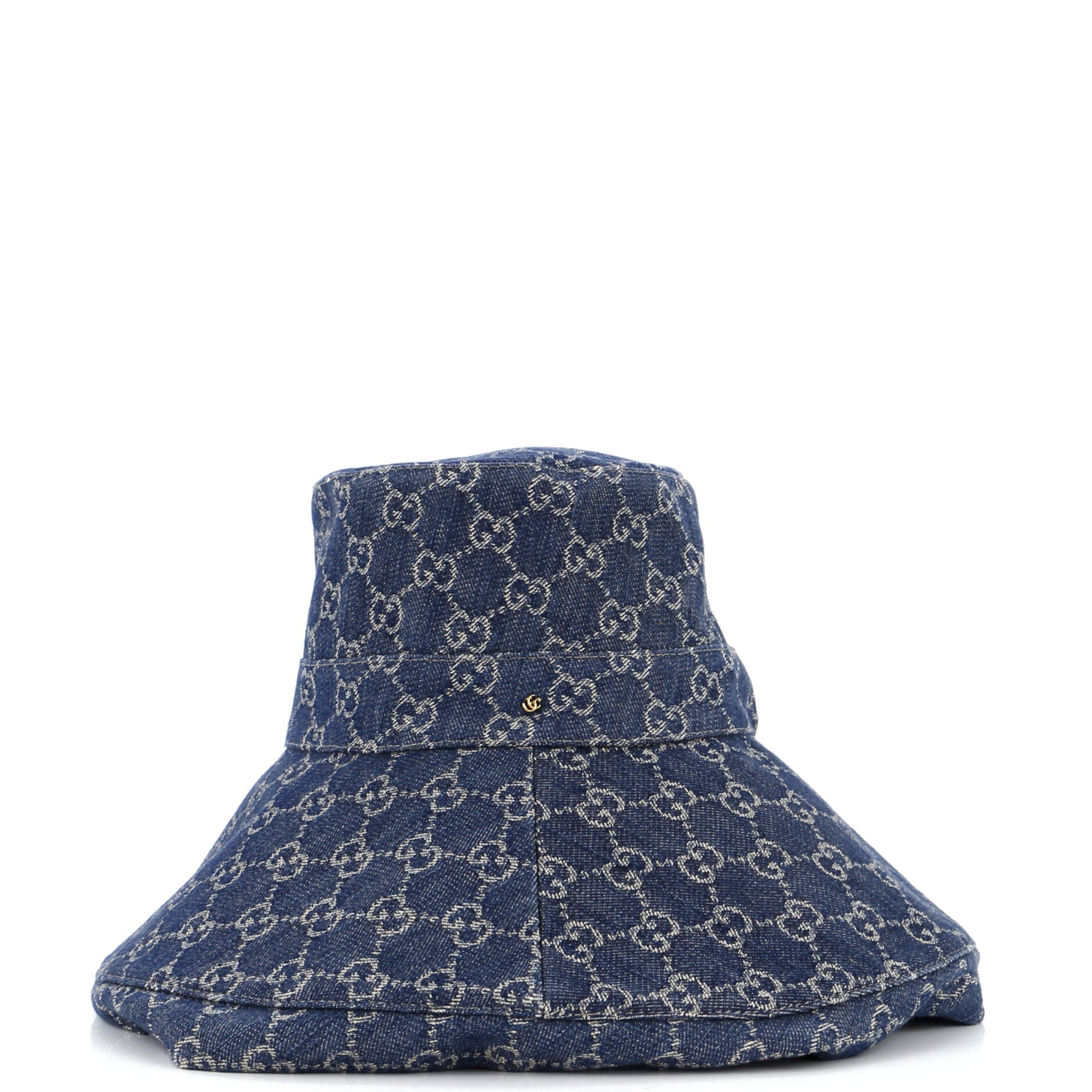 Wide Brim Hat GG Denim