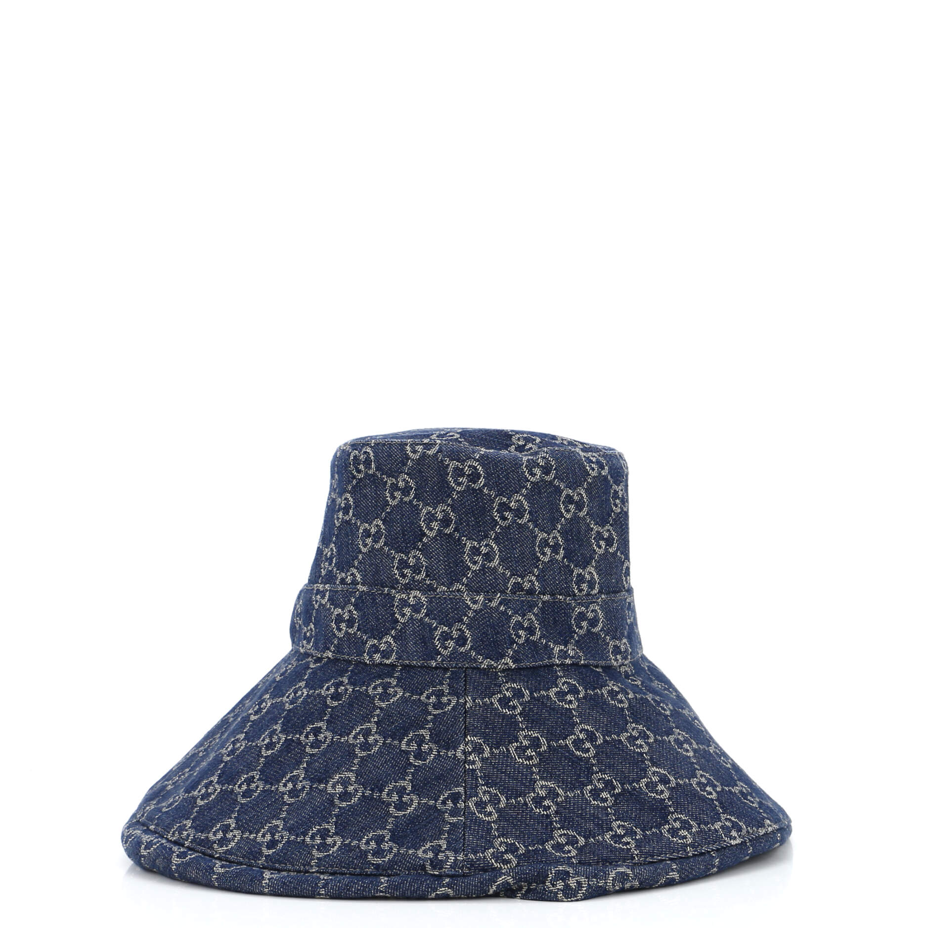 Wide Brim Hat GG Denim