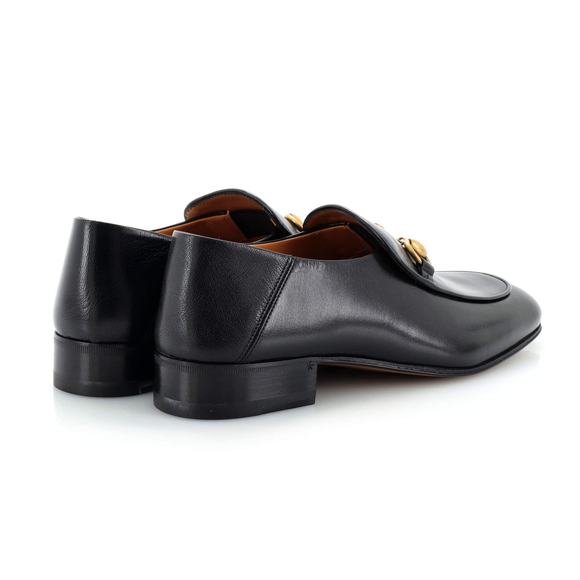Women's Horsebit Mid-Heel Loafers Leather