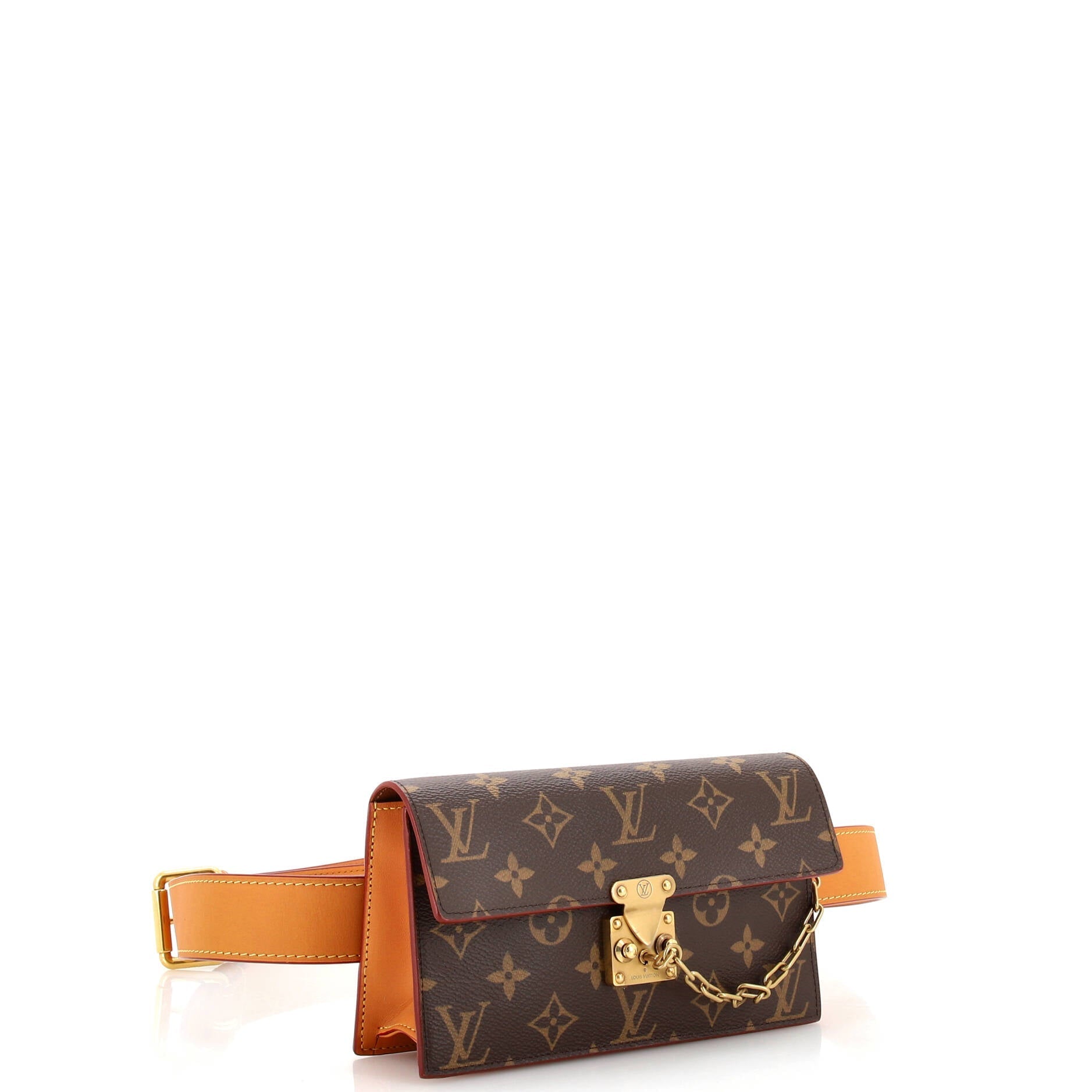 Louis Vuitton S Lock Belt Pouch Monogram Canvas
