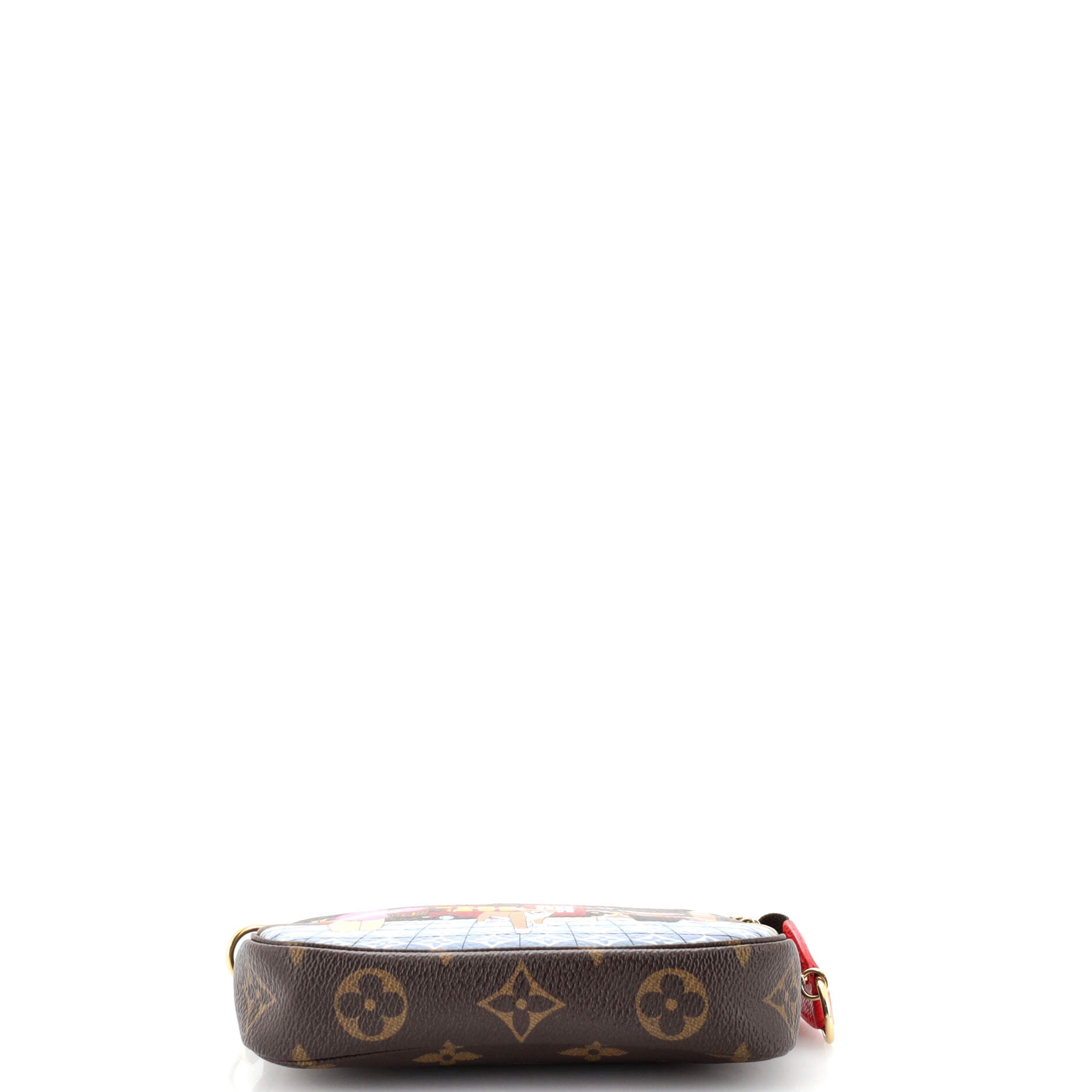 Pochette Accessoires Limited Edition Vivienne Xmas Monogram Canvas Mini