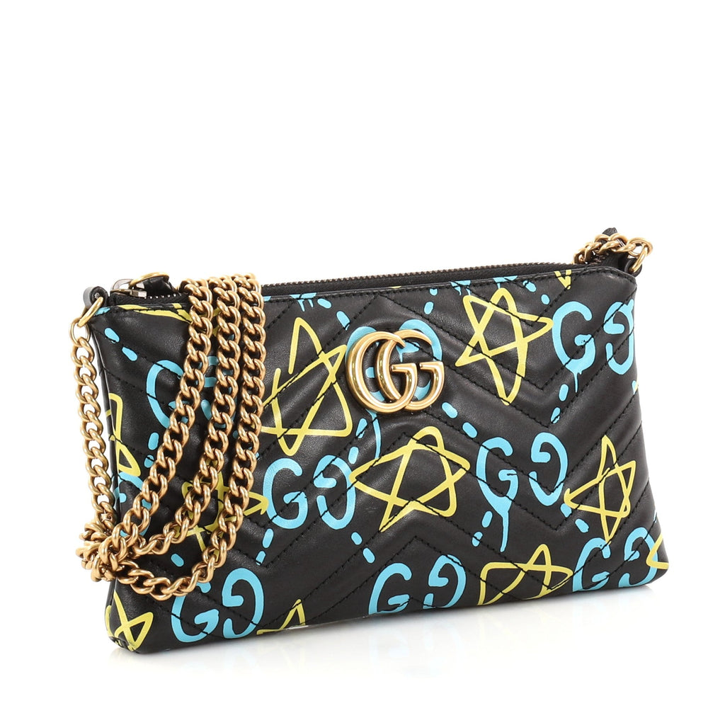 GG Marmont Chain Shoulder Bag GucciGhost Matelasse Leather Mini