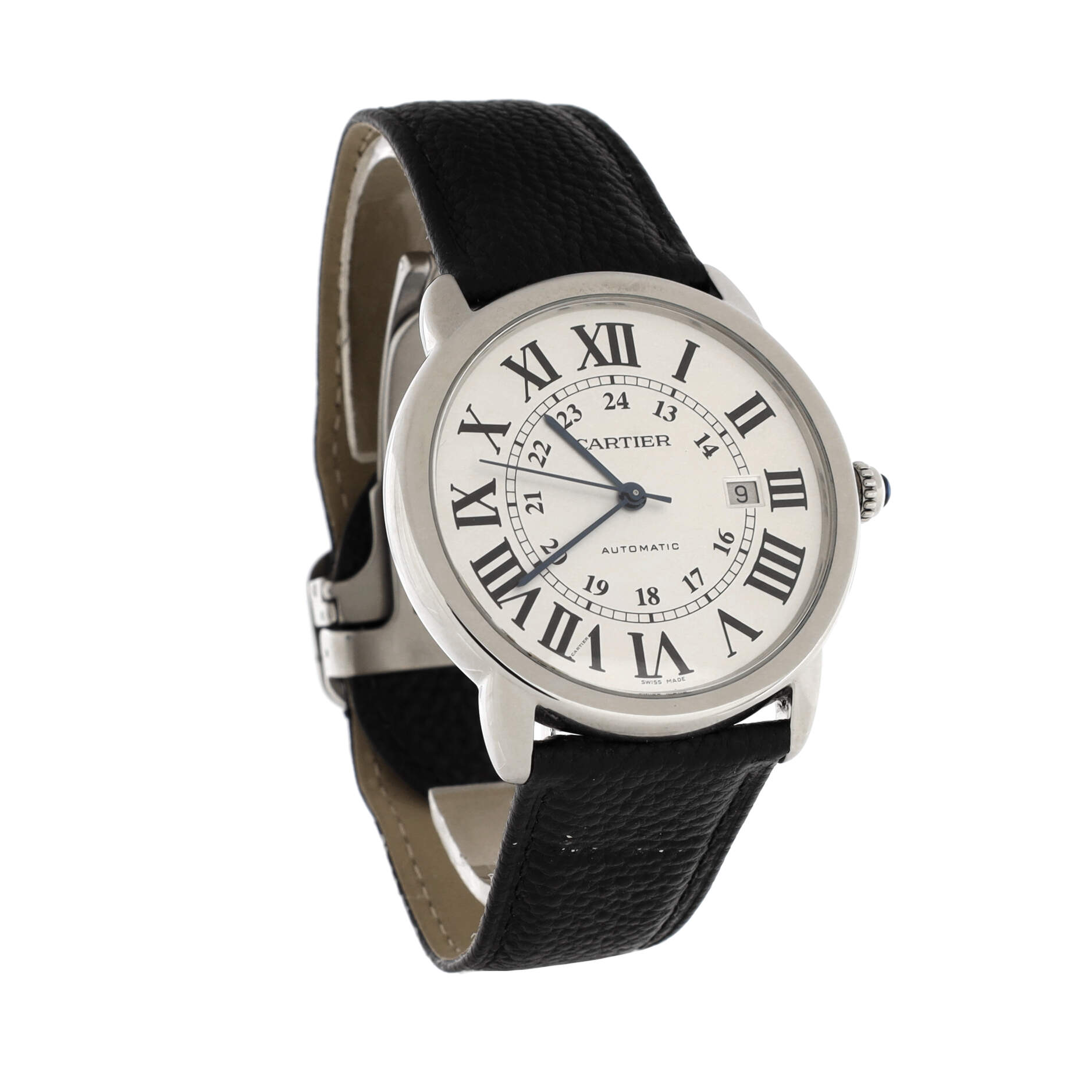 Ronde Solo de Cartier Automatic Watch Stainless Steel and Leather 42