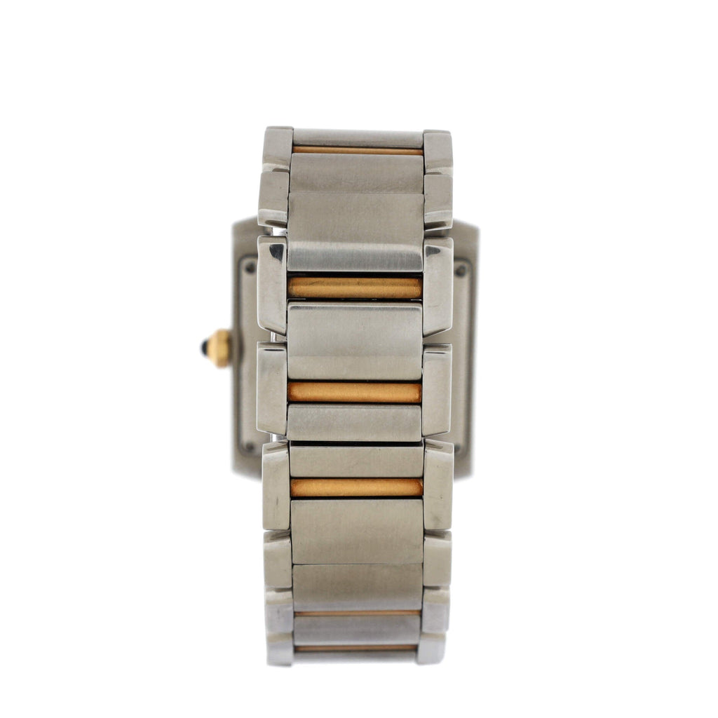 Tank Francaise Automatic Watch Stainless Steel and Yellow Gold 28