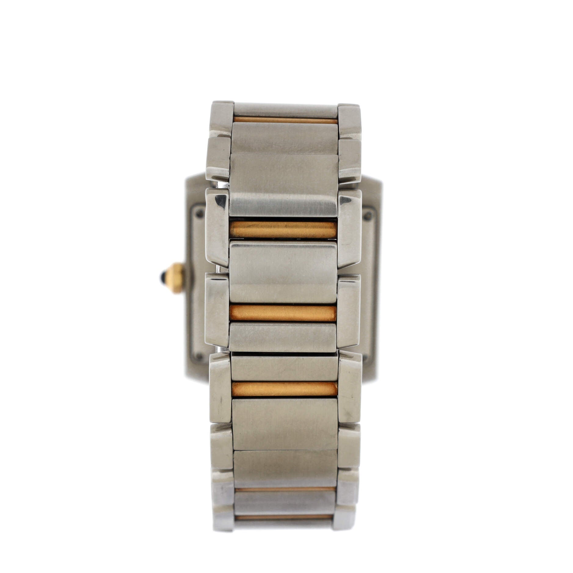 Tank Francaise Automatic Watch Stainless Steel and Yellow Gold 28